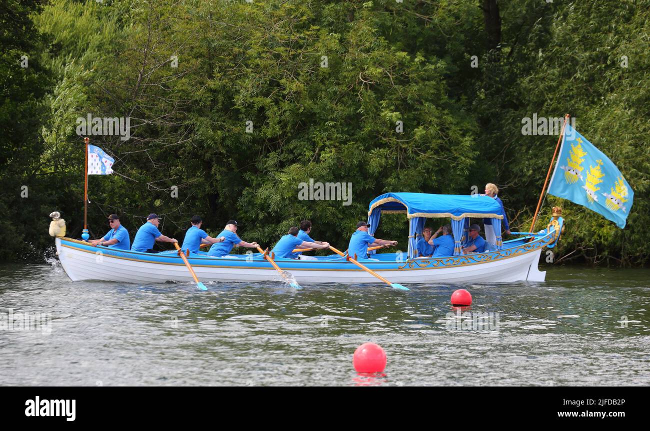 HenleyonThames, Oxfordshire, UK. 1st July 2022. Henley Royal Regatta