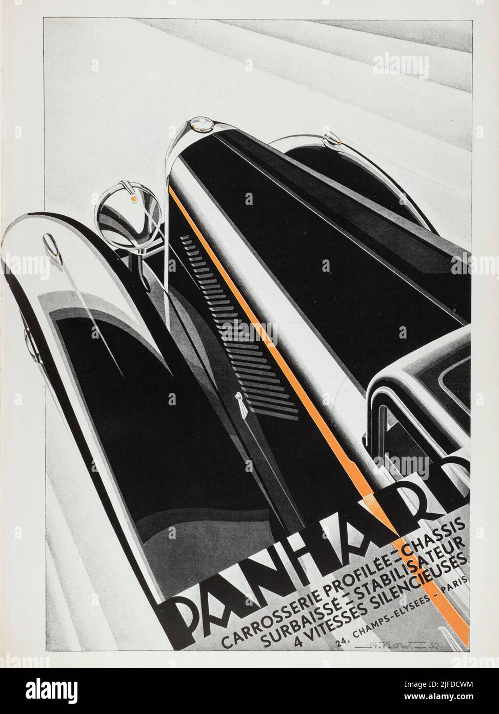 Advertising for PANHARD - Extract from 'L'Illustration Journal Universel' - French illustrated magazine - 1932 Stock Photo