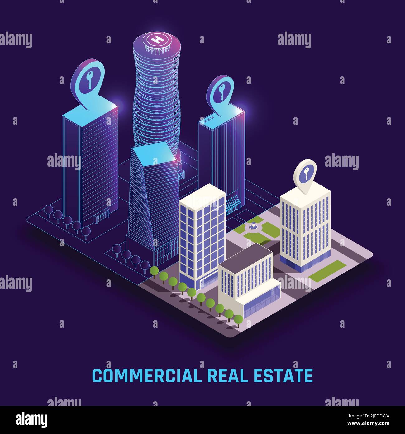 Commercial real estate digital twins predictive modelling simulations