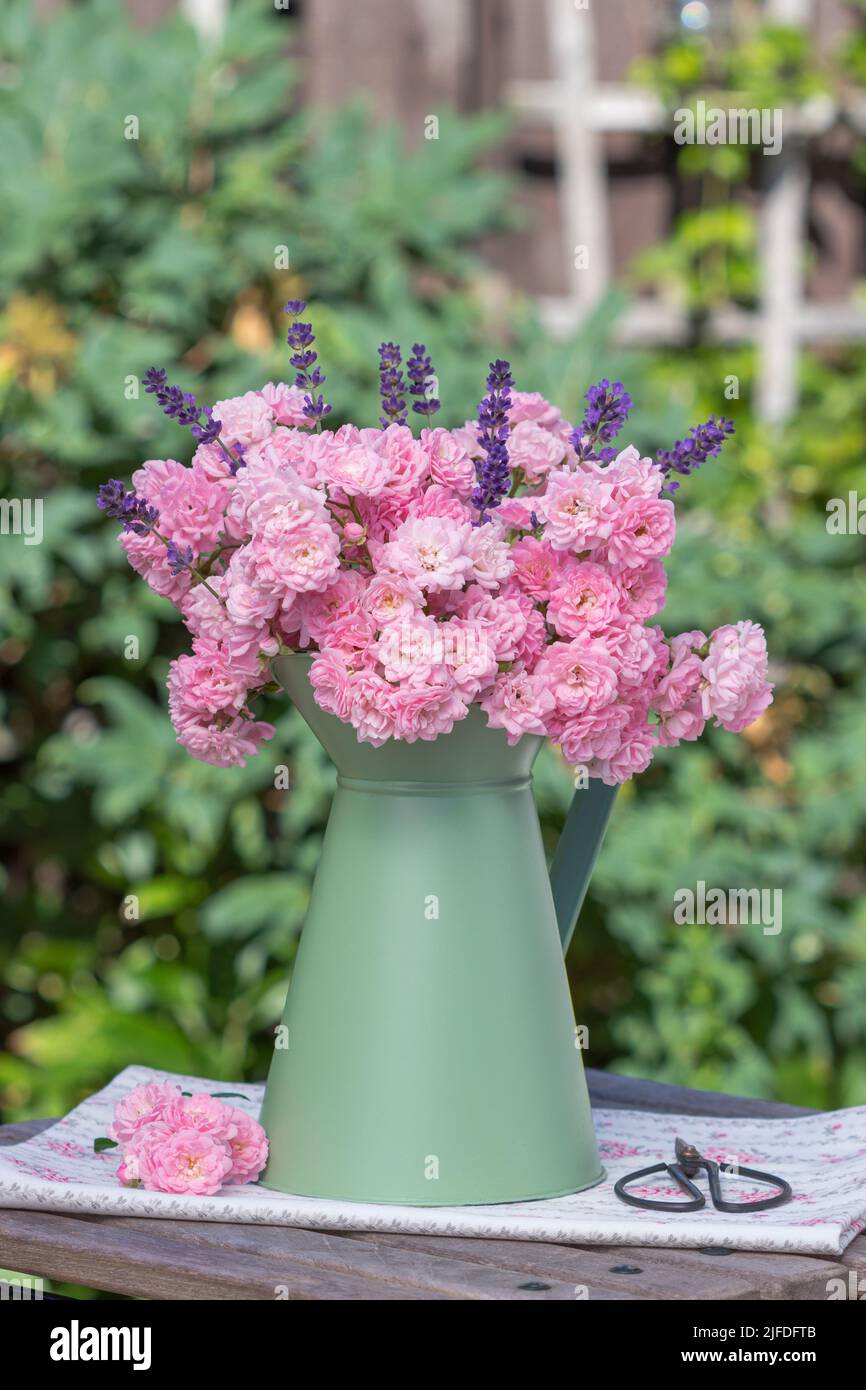 Vintage Water, Juice, Milk Pitcher or Flower Vase. Beautiful Tea Rose –  Anything Discovered