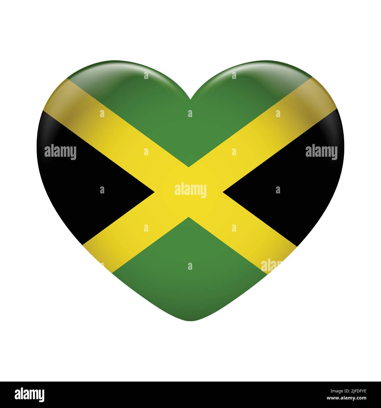 Jamaica flag icon isolated on white background. Jamaica flag. Flag icon