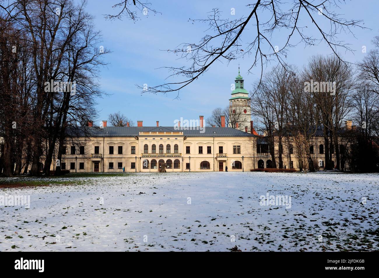The Habsburg Palace in Żywiec, Zywiec, Poland, Beskidy, Cieszyn Silesia Stock Photo