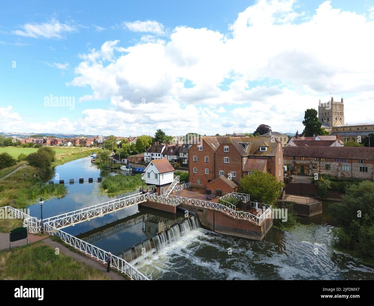 Tewkesbury aerial view hires stock photography and images Alamy
