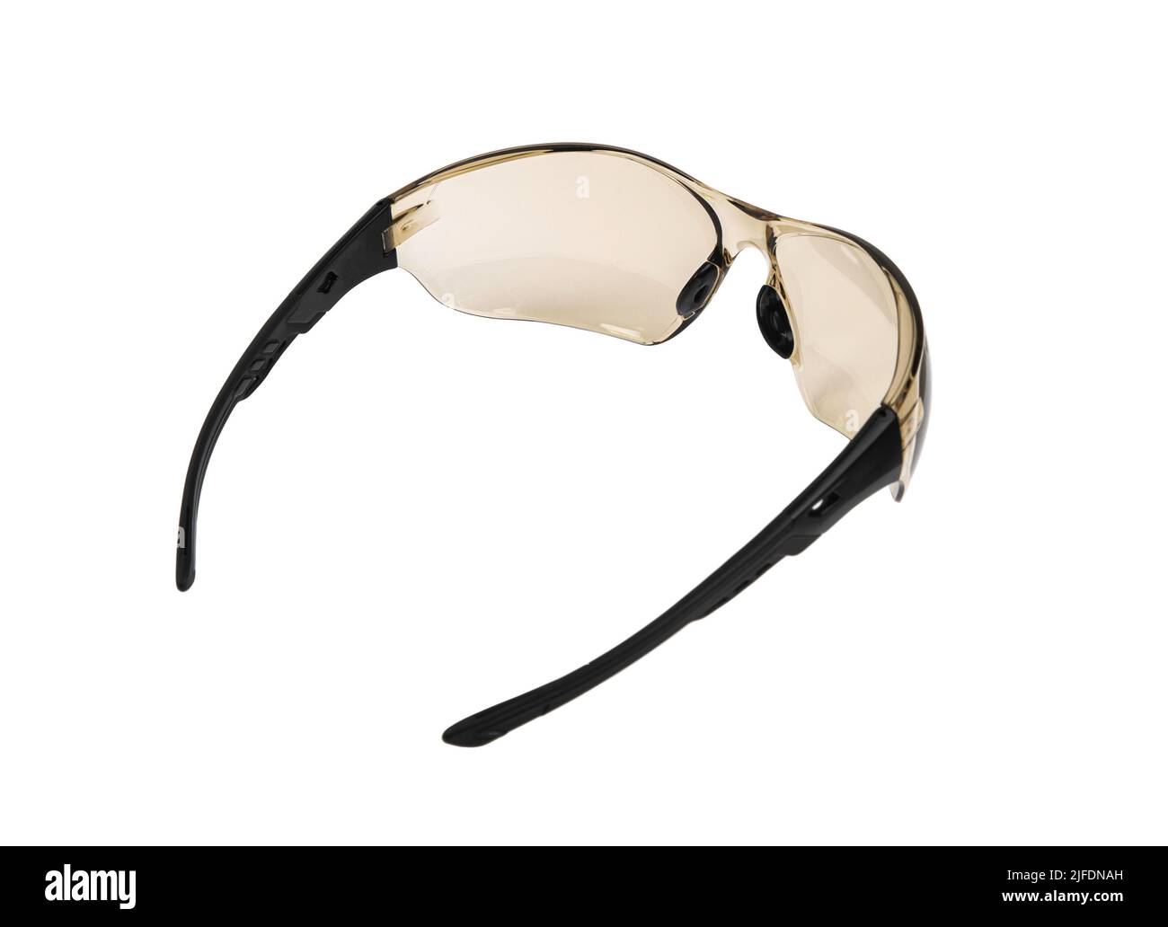 Safety glasses for shooting and work isolated on white background Stock