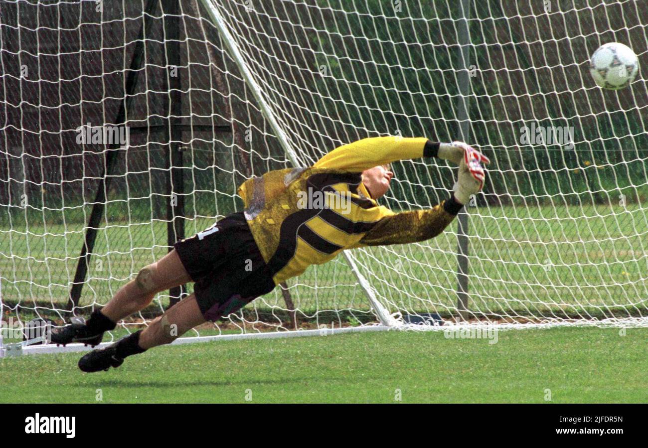 File photo dated 07-06-1996 of Andy Goram, the former Rangers and Scotland goalkeeper, who has died at the age of 58, the Scottish Premiership club have announced. Issue date: Saturday July 2, 2022. Stock Photo