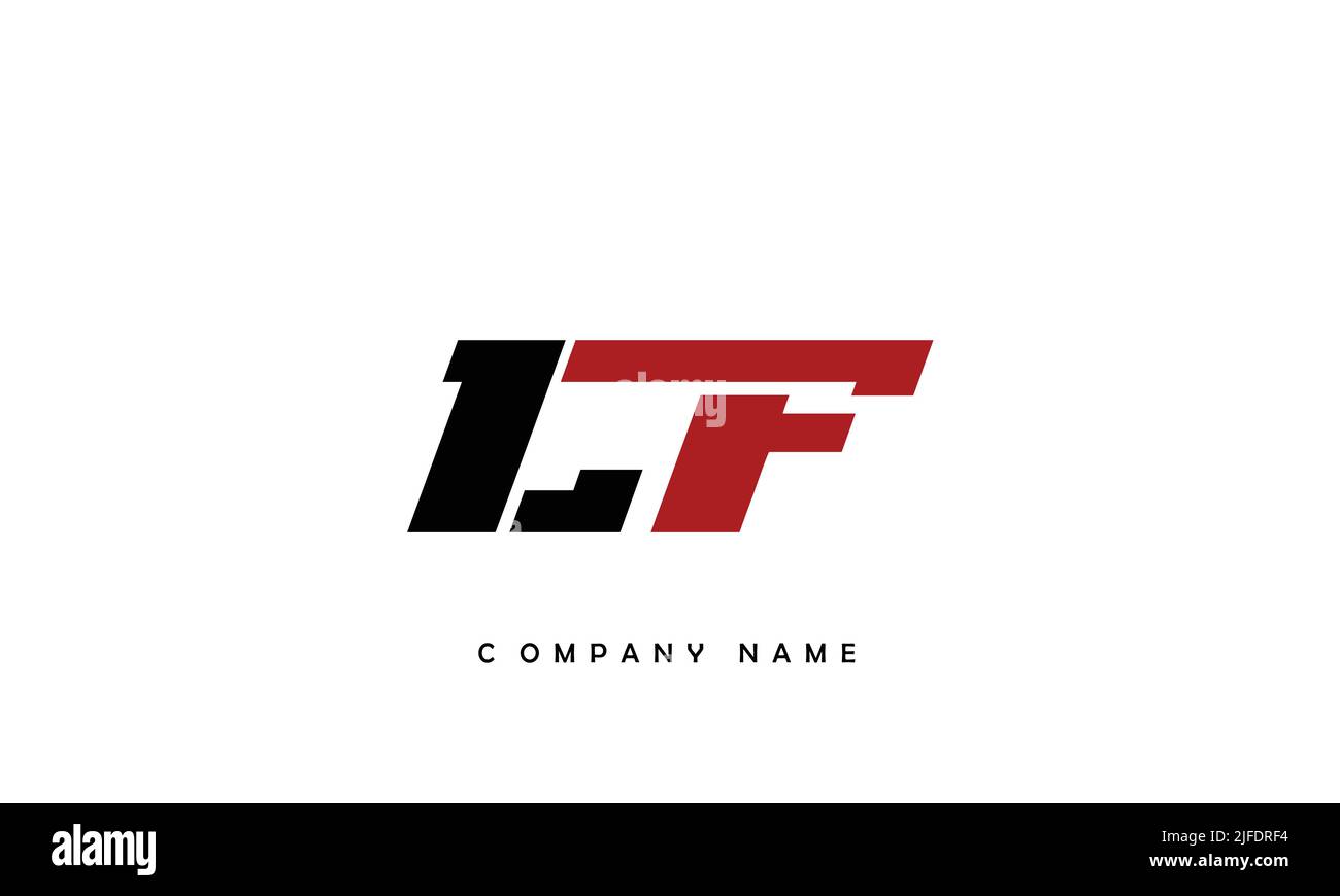 LF, FL Abstract Letters Logo Monogram Stock Vector