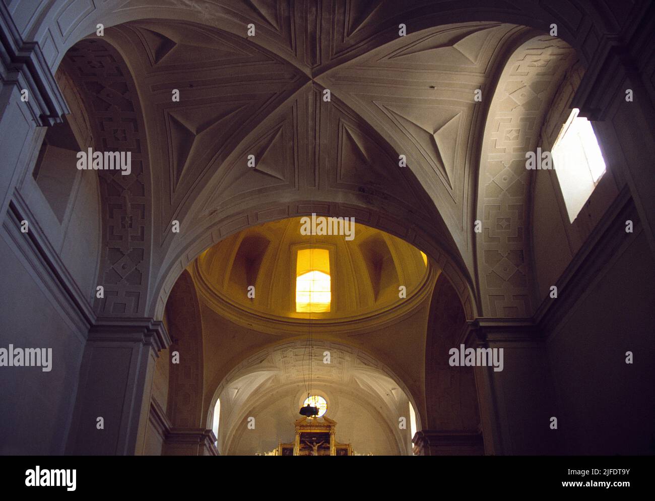 Vault of the church. San Zoilo Monastery, Carrion de los Condes, palencia province, Castilla Leon, Spain. Stock Photo