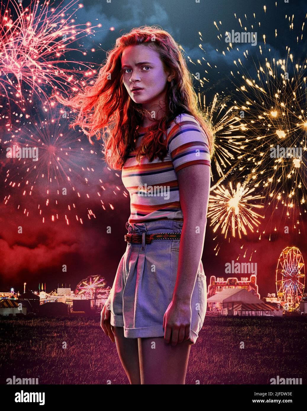 SADIE SINK in STRANGER THINGS, 2016, directed by MATT DUFFER and ROSS  DUFFER. Copyright 21 LAPS ENT/MONKEY MASSACRE. Season 4 episode 1. - Album  alb8873368