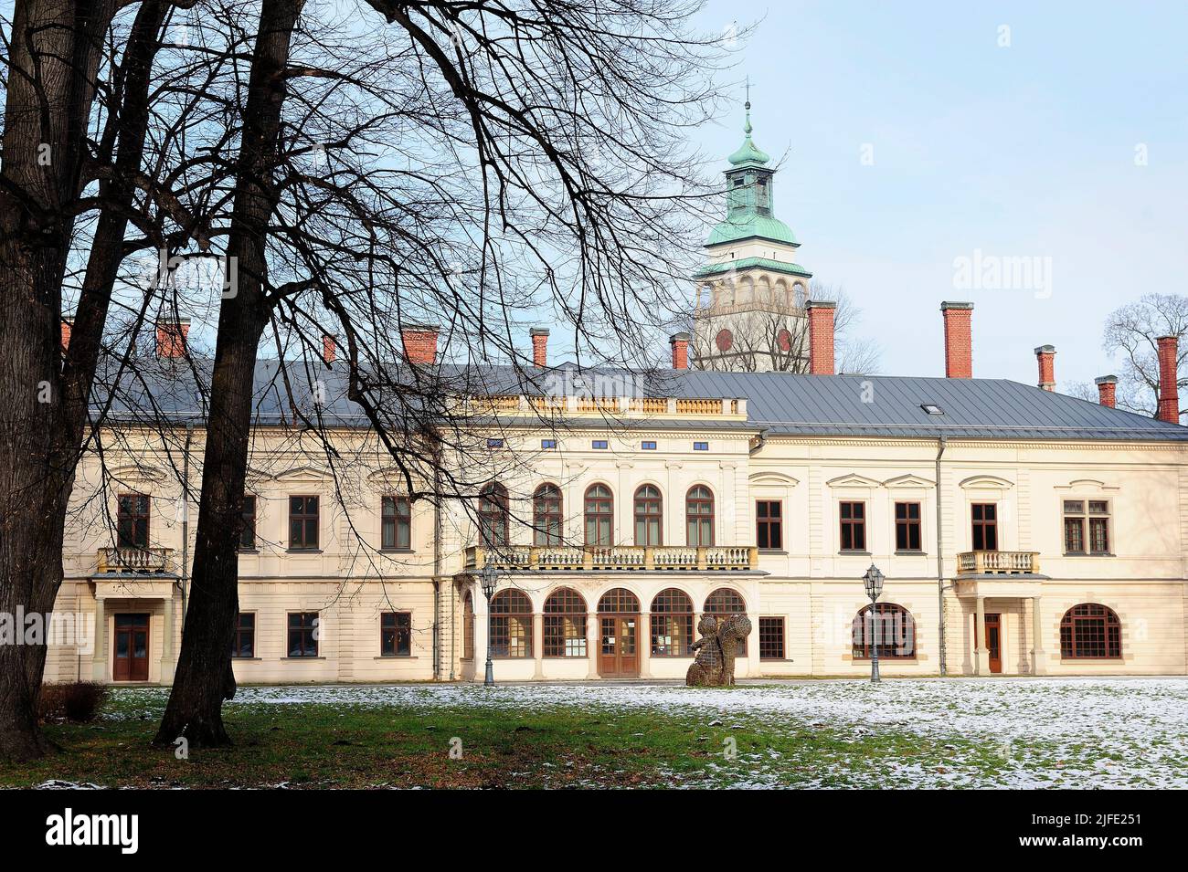 The Habsburg Palace in Żywiec, Zywiec, Poland, Beskidy, Cieszyn Silesia Stock Photo