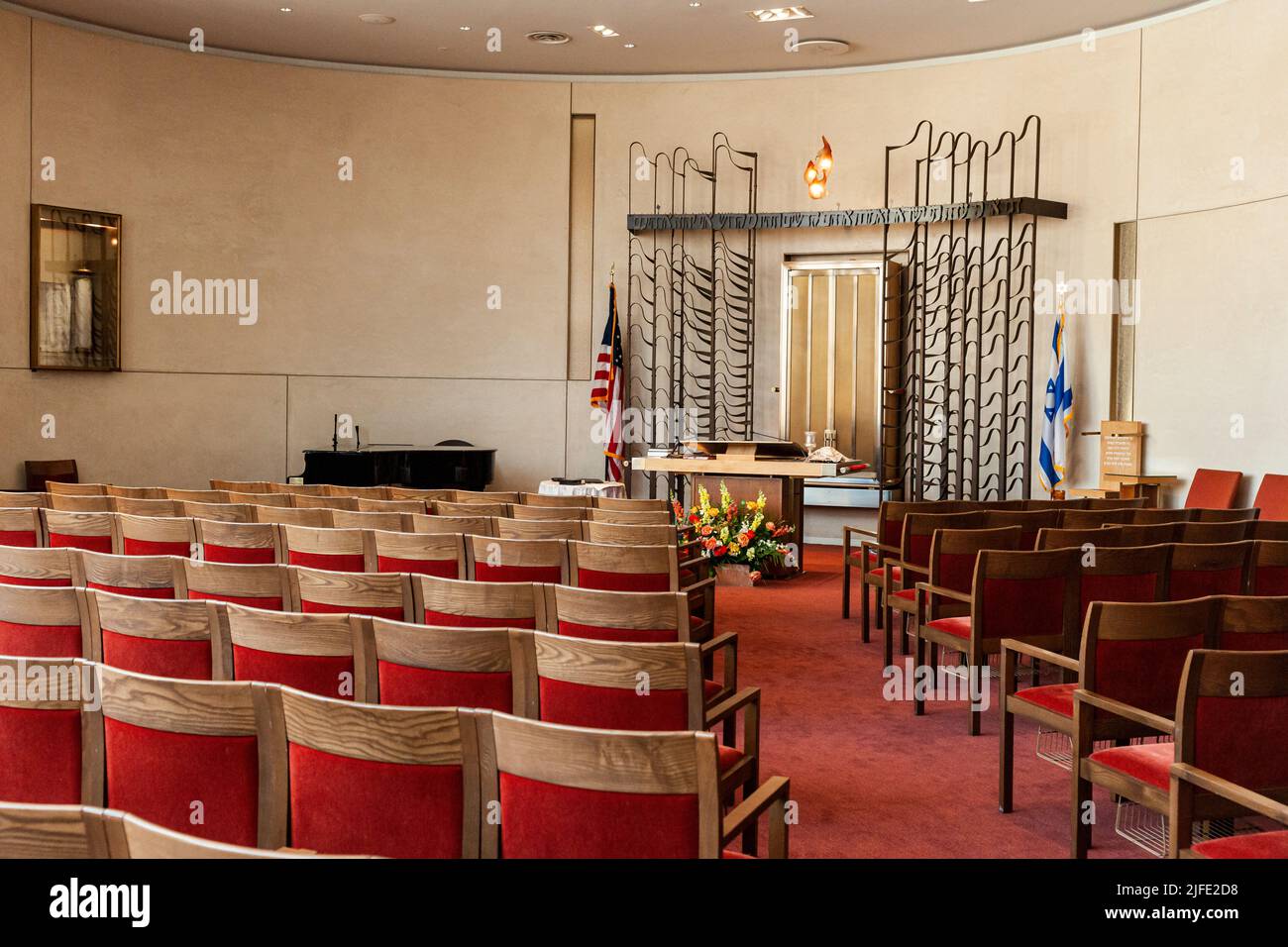 Congregation Rodeph Sholom - the Schnurmacher Chapel on the 6th floor Stock Photo
