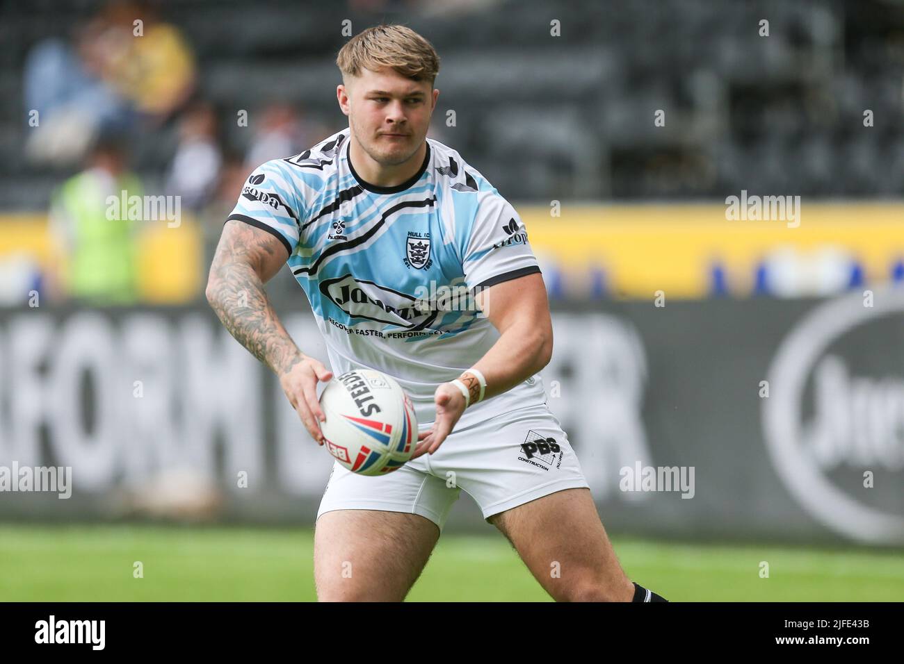 Denive Balmforth Denive Balmforth #33 of Hull FC during pre-game warm up Stock Photo - Alamy