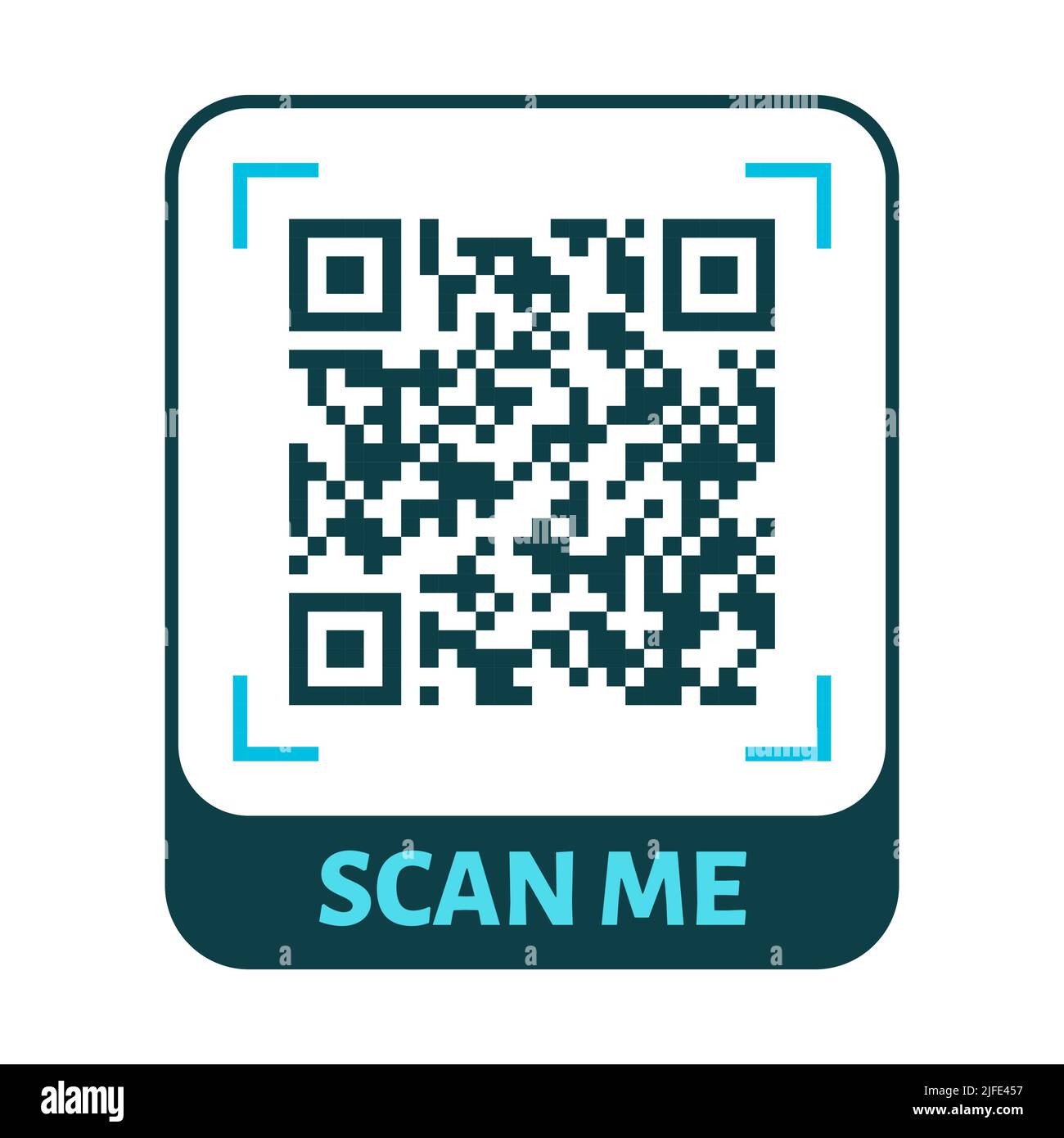 Scan me QR code design. QR code for payment, text transfer with scan me ...