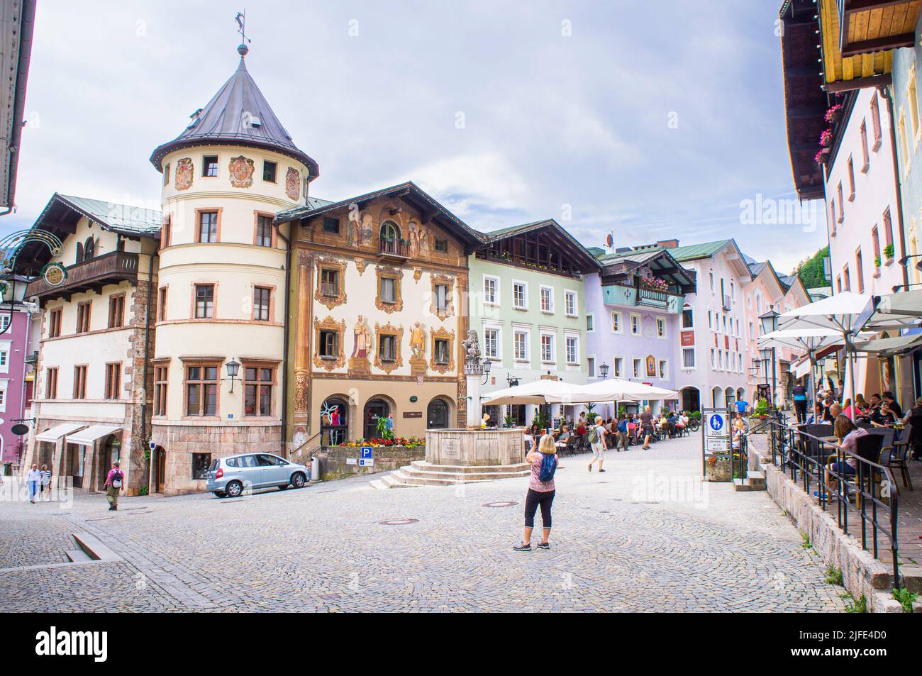 The town of Berchtesgaden, Berchtesgadener Land district, Upper Bavaria, Germany, on June 16, 2022. (CTK Photo/Libor Sojka) Stock Photo
