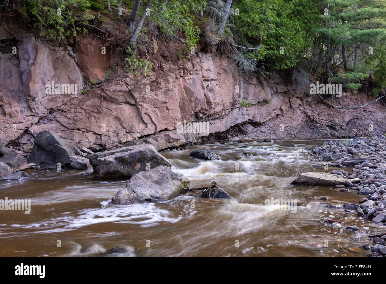 Knife River A scenic river landscape Stock Photo Alamy