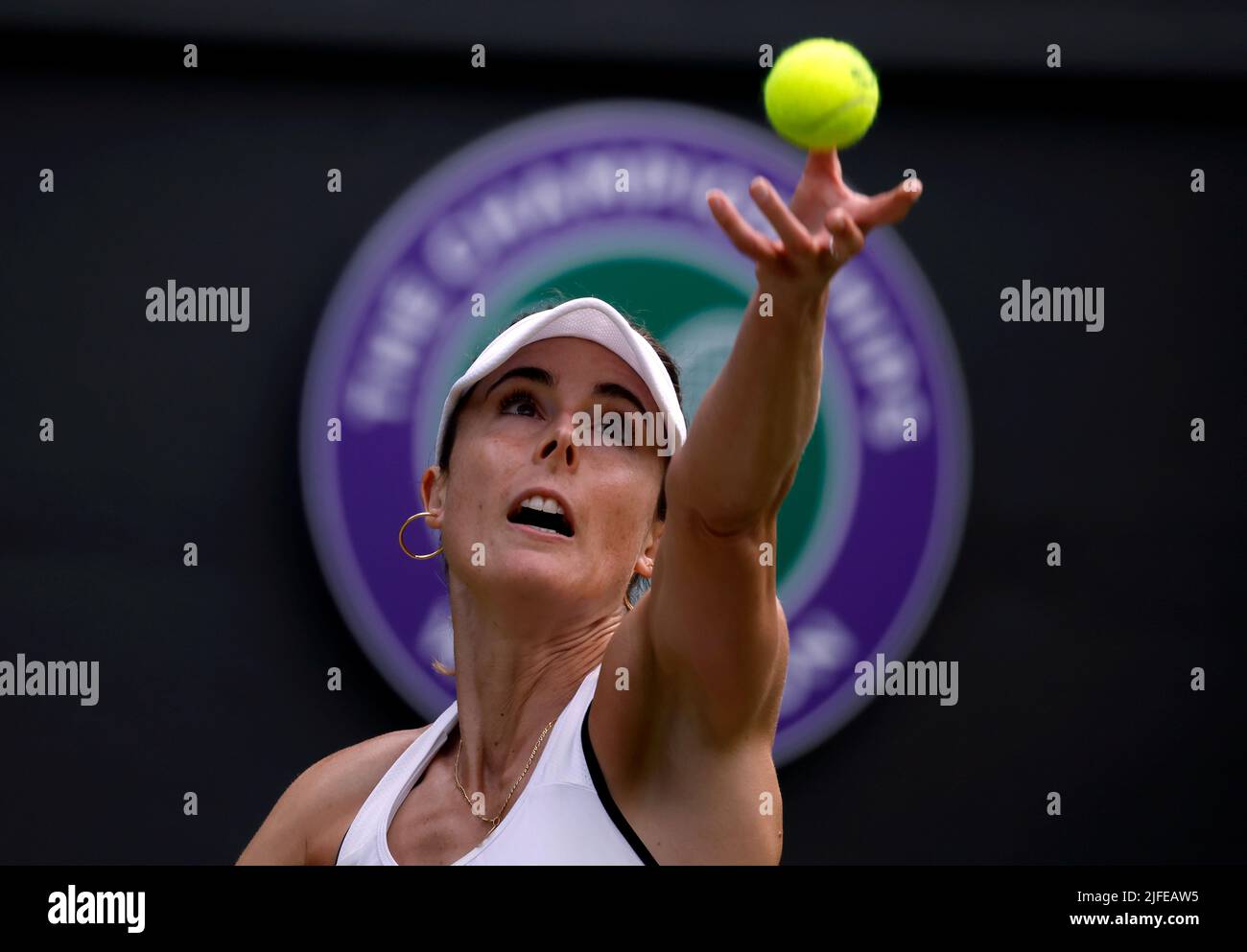 Alize in action during her Ladies’ Singles third round match