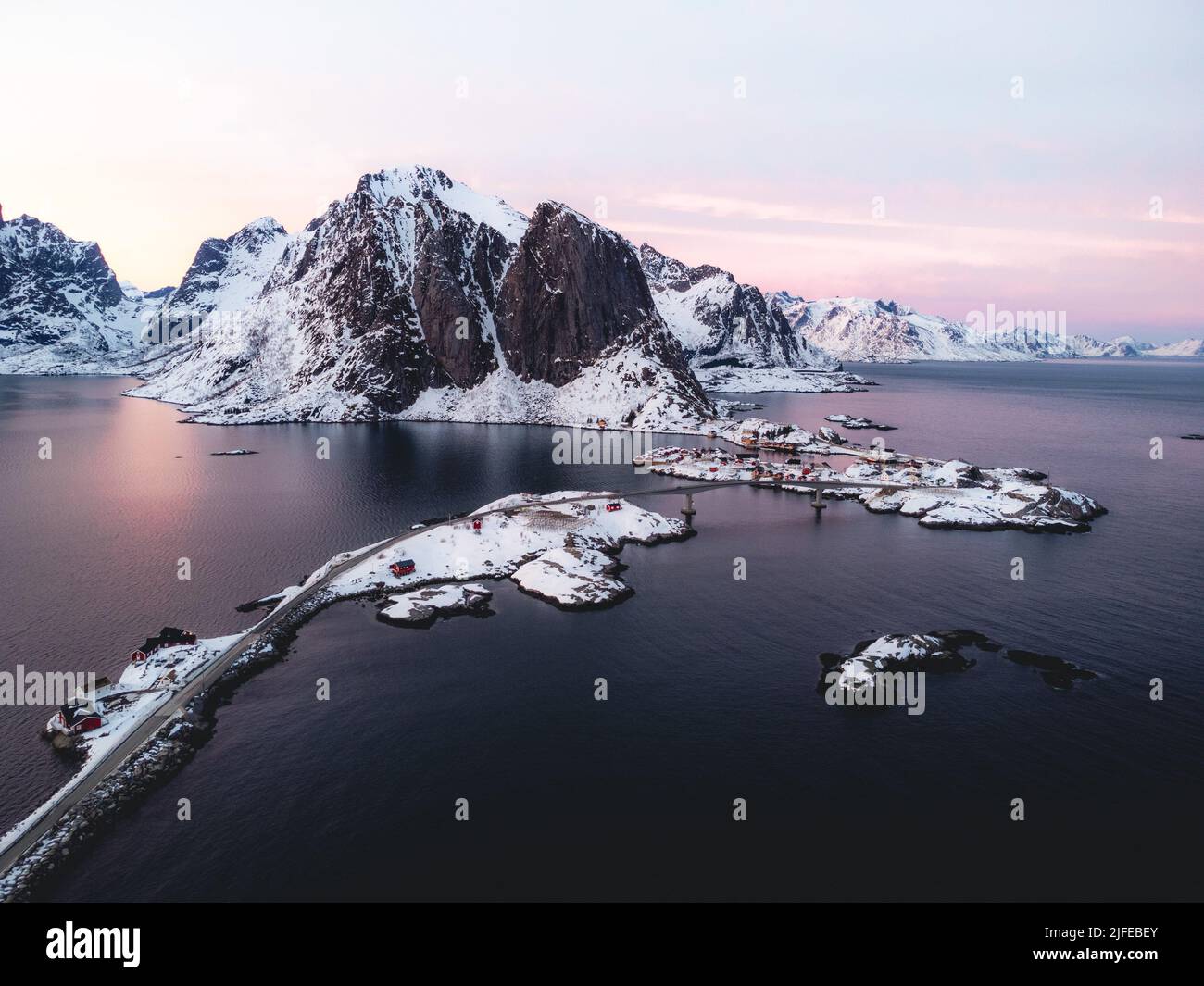 Lofoten island aerial hi-res stock photography and images - Alamy