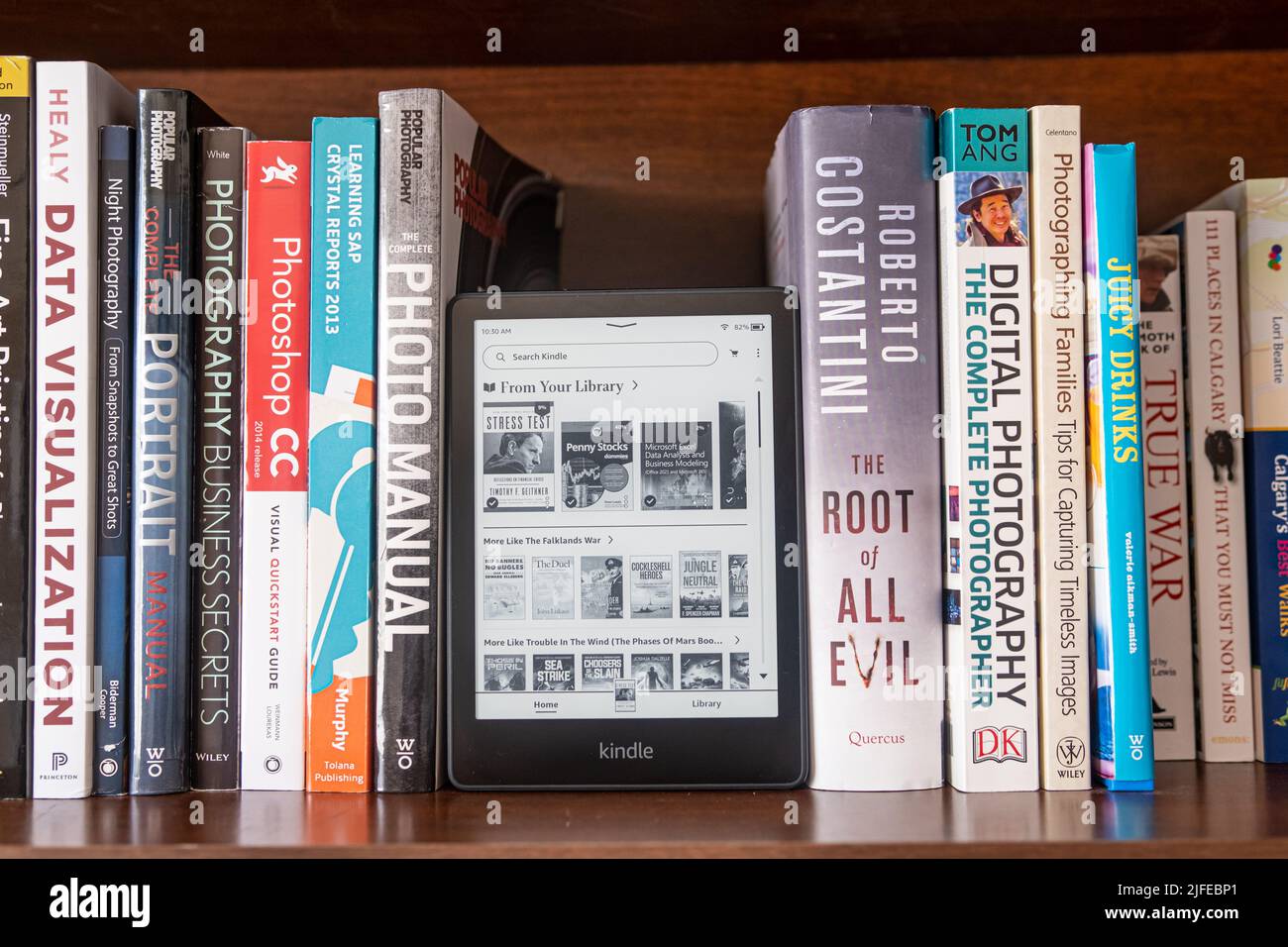 1 July 2022 Calgary, Alberta Canada Amazon kindle tablet for