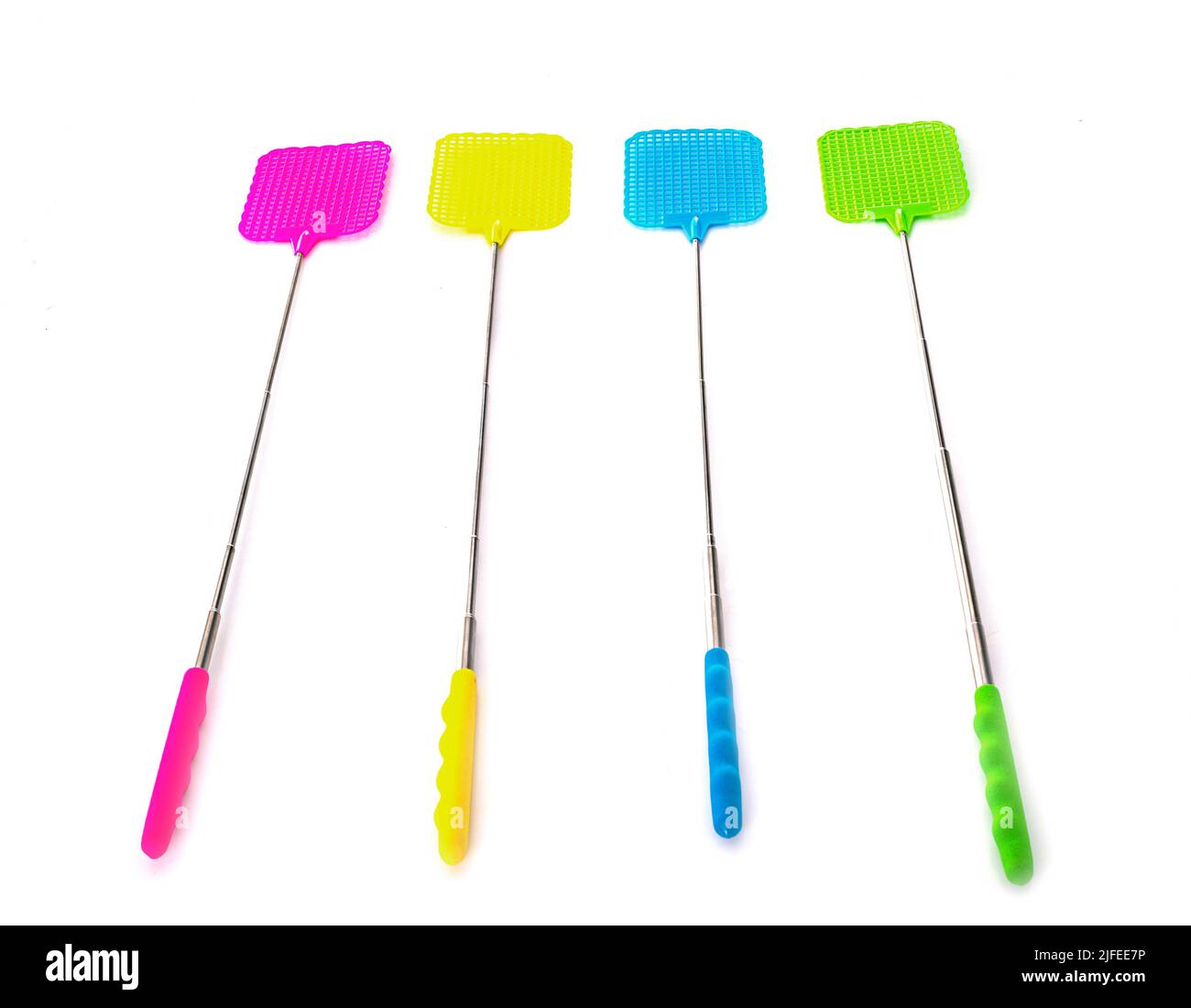 fly swatter in front of white background Stock Photo - Alamy