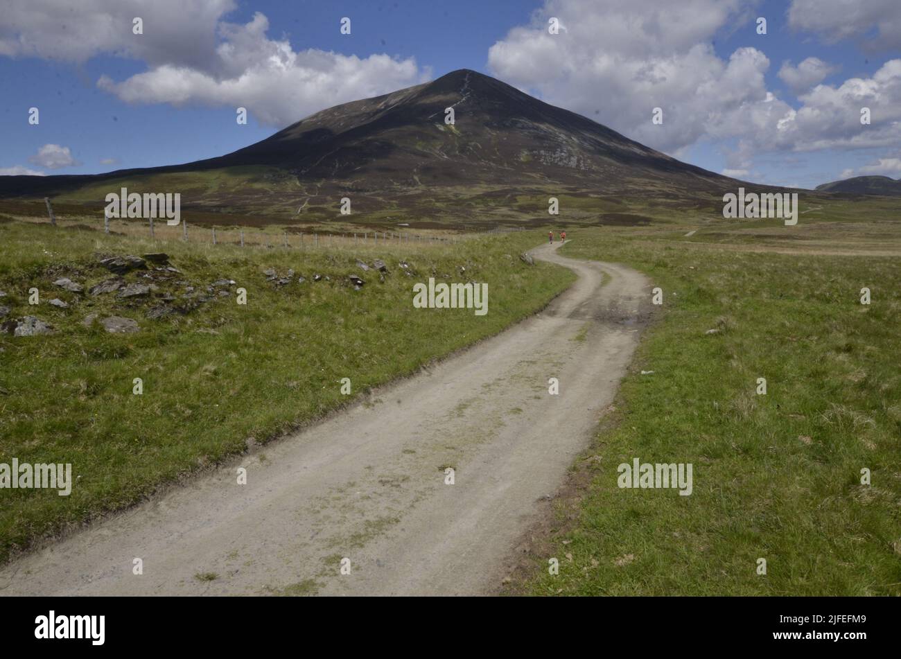 The landscape at Glen Tilt near Blair Atholl in the Scottish Highlands Stock Photo