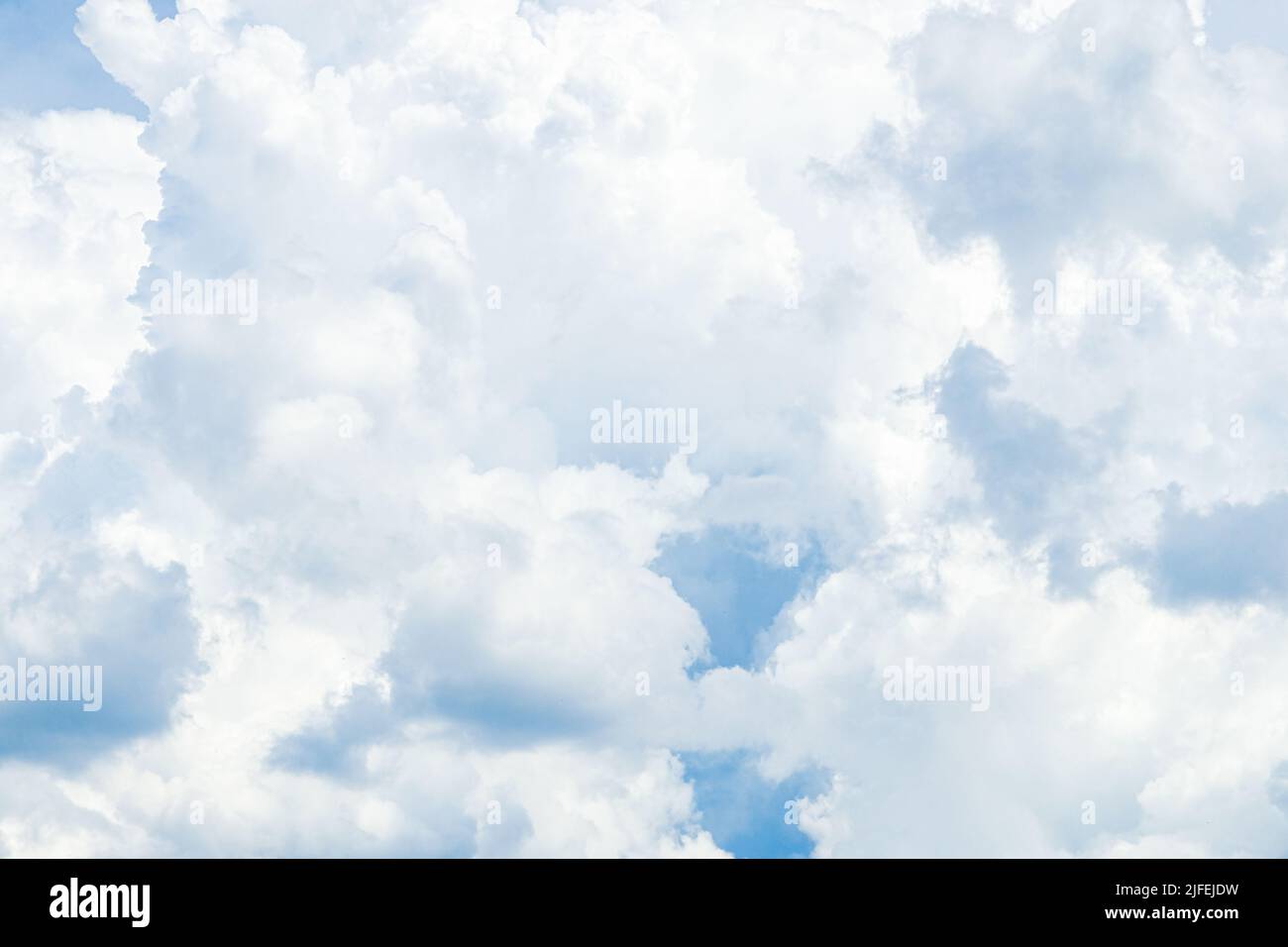 Panorama blue sky background with tiny clouds Stock Photo - Alamy