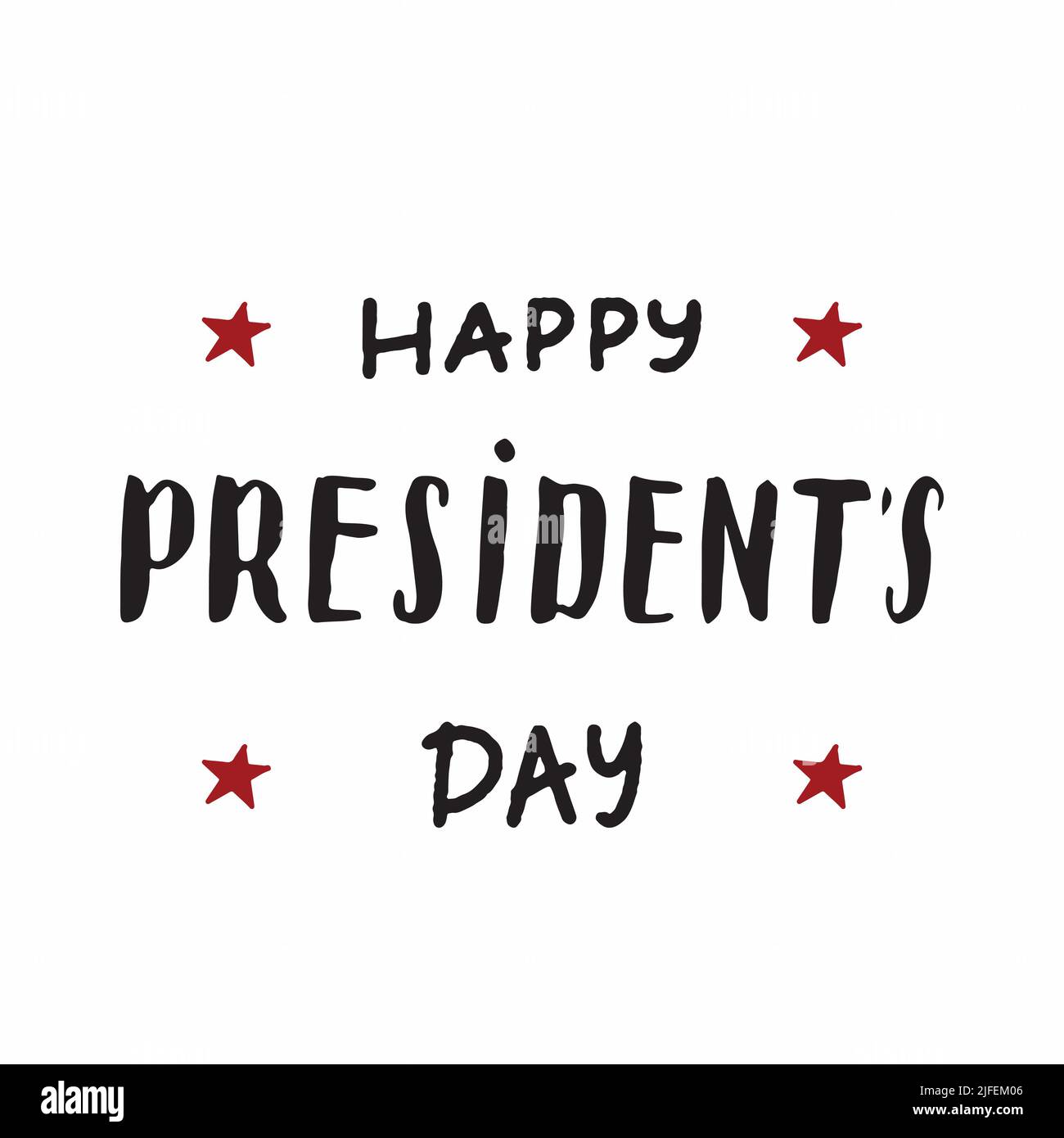 Happy President's Day USA greeting card, United States of America celebration. american holiday