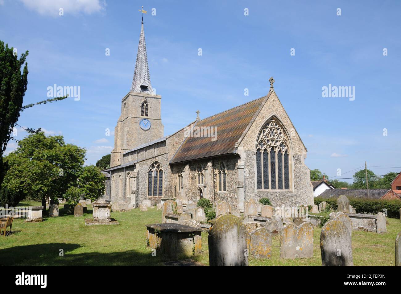 St Mary the Virgin Church, Banham, Norfolk Stock Photo