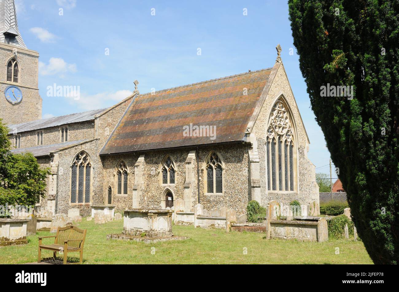 St Mary the Virgin Church, Banham, Norfolk Stock Photo