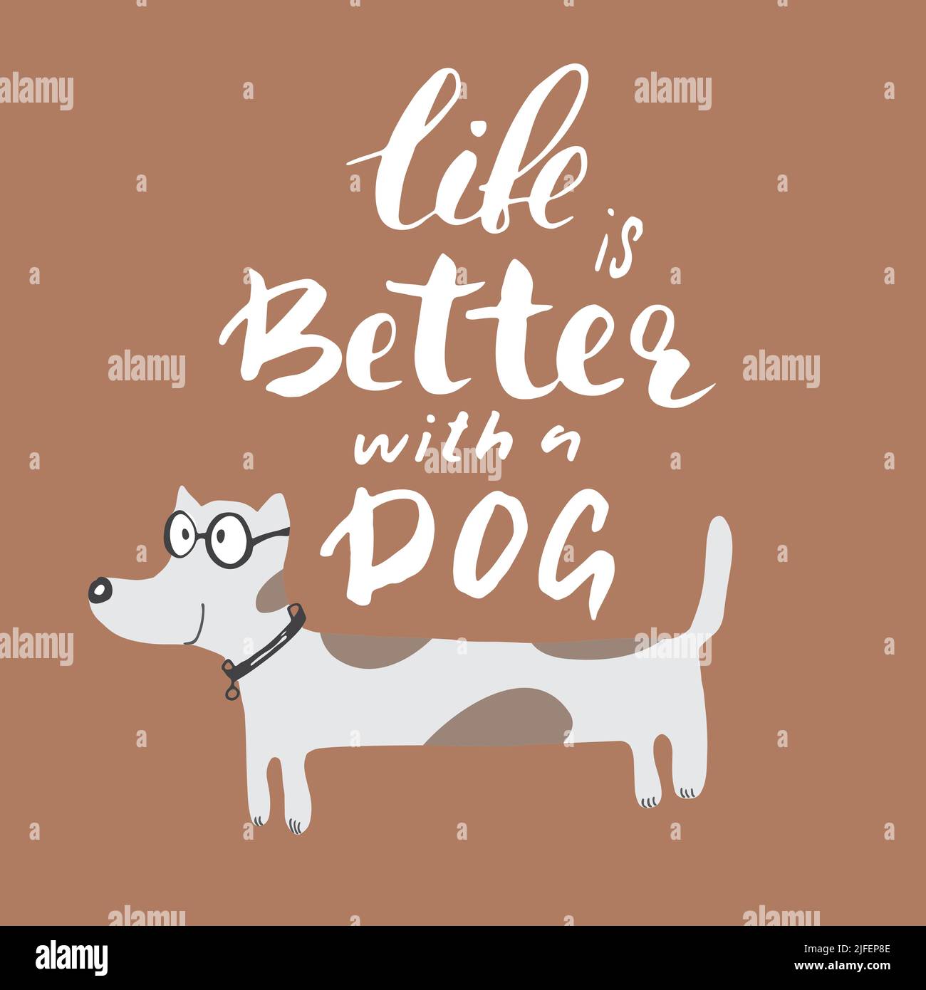 T-shirt “Life Is Better With A Dog” – Neuf Avec Étiquettes