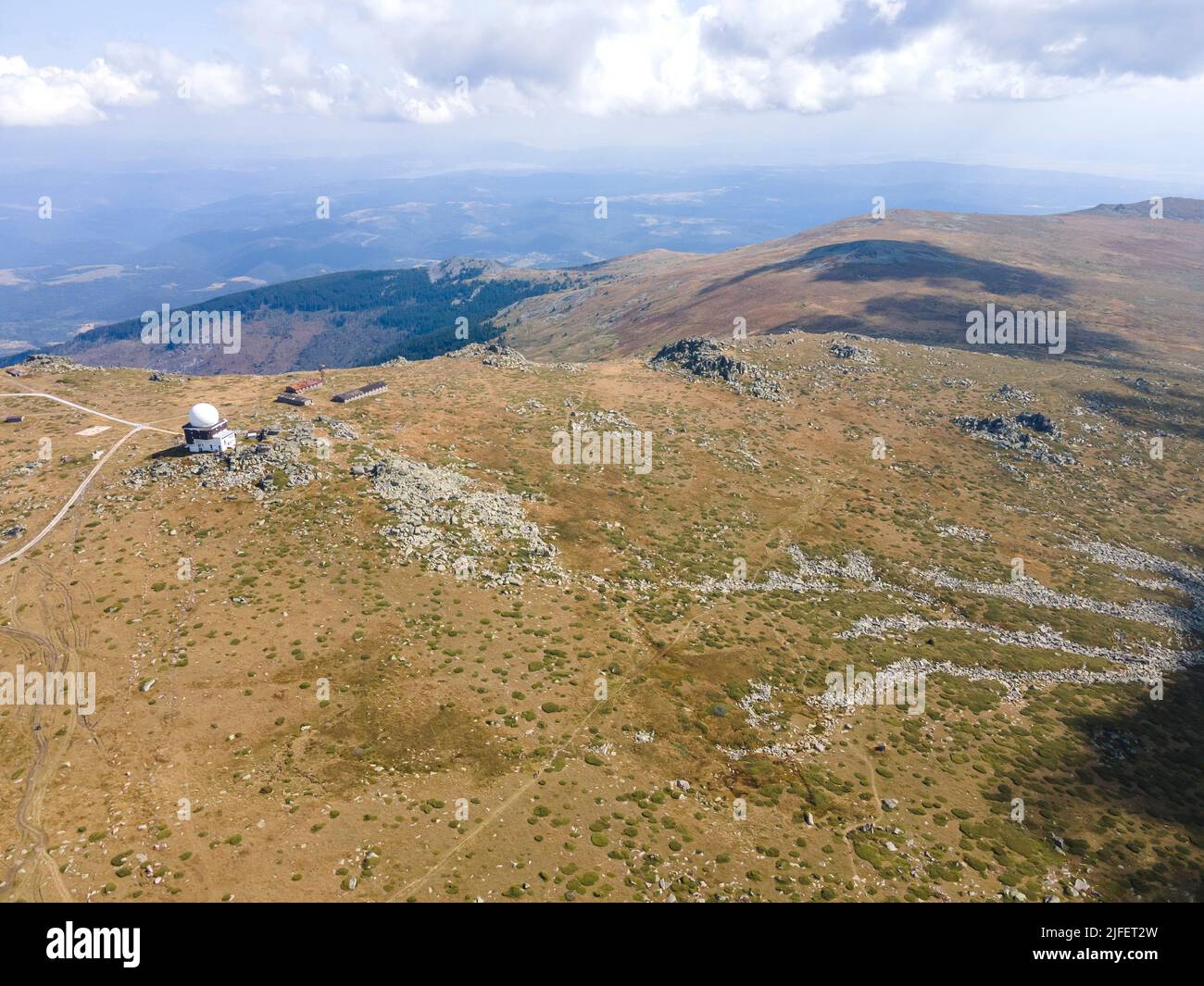 Neirez Cherni Aerial view of of Vitosha Mountain near Cherni Vrah Peak, Sofia City ...