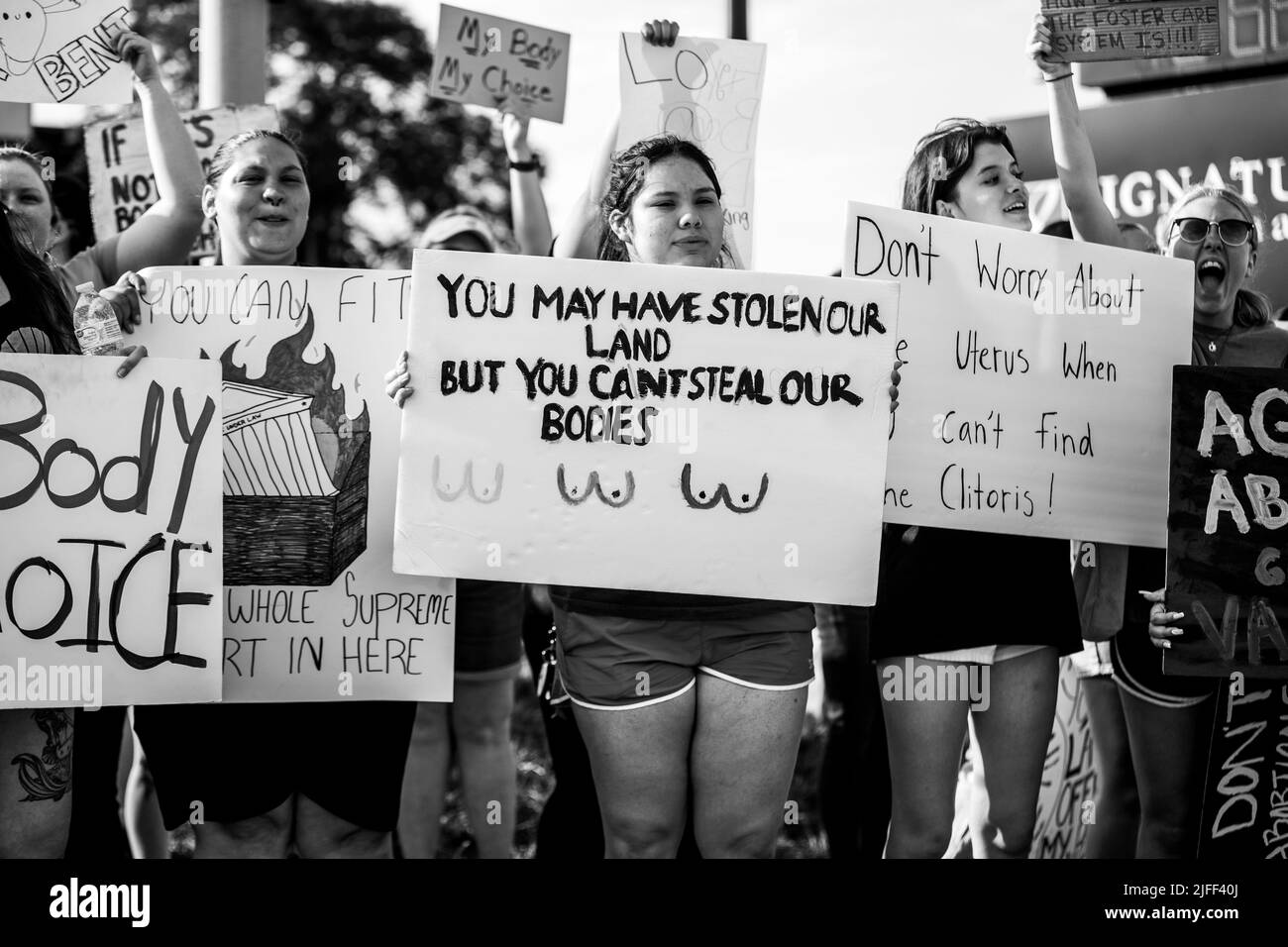Citizens Of Omaha Nebraska Protest The Supreme Court s Decision To 