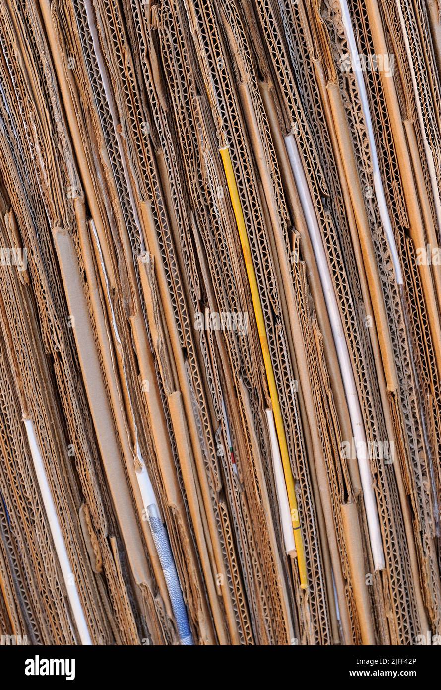 Waste cardboard for recycling Stock Photo Alamy