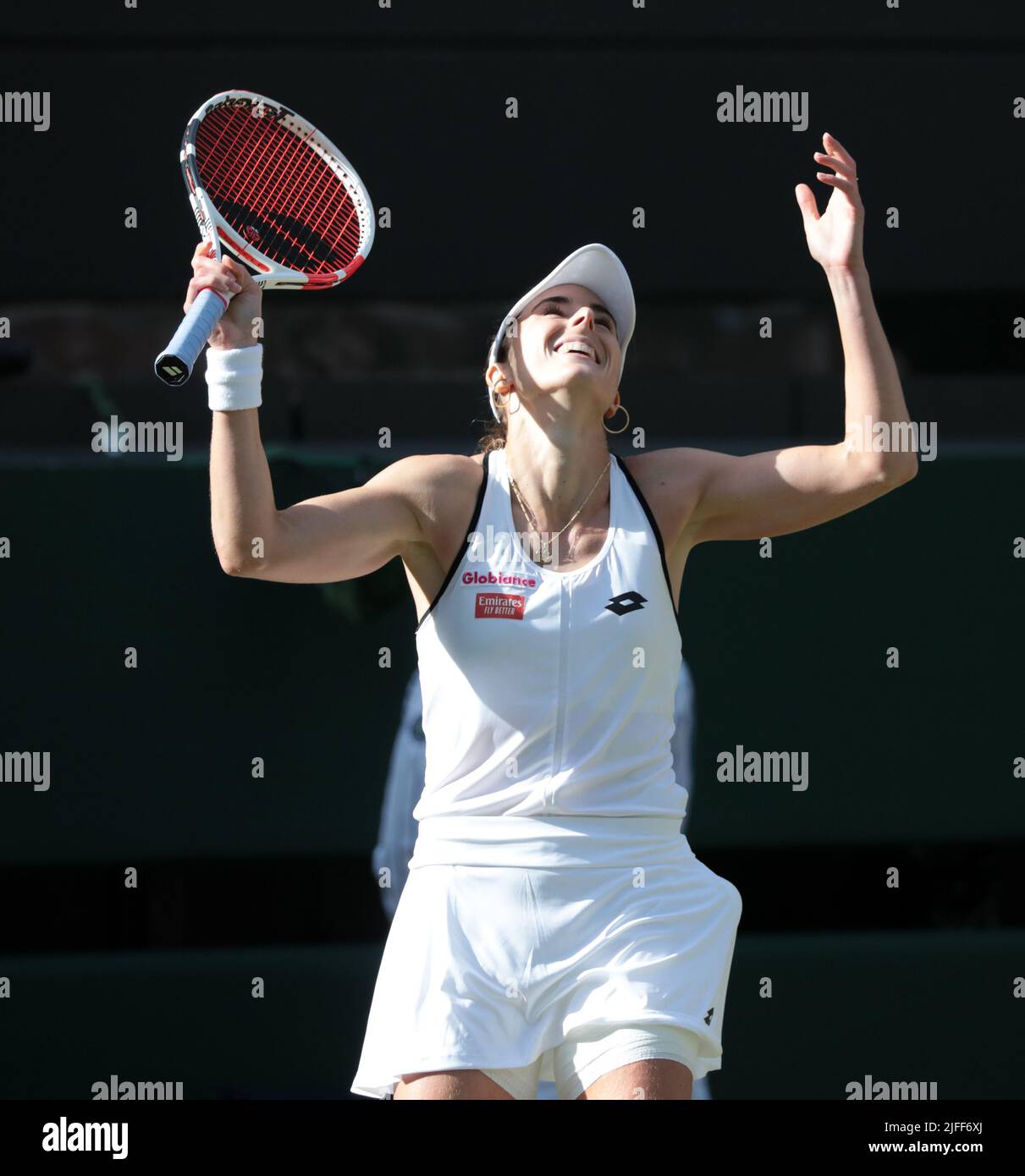 London, UK. 02nd July, 2022. French Alize celebrates victory in