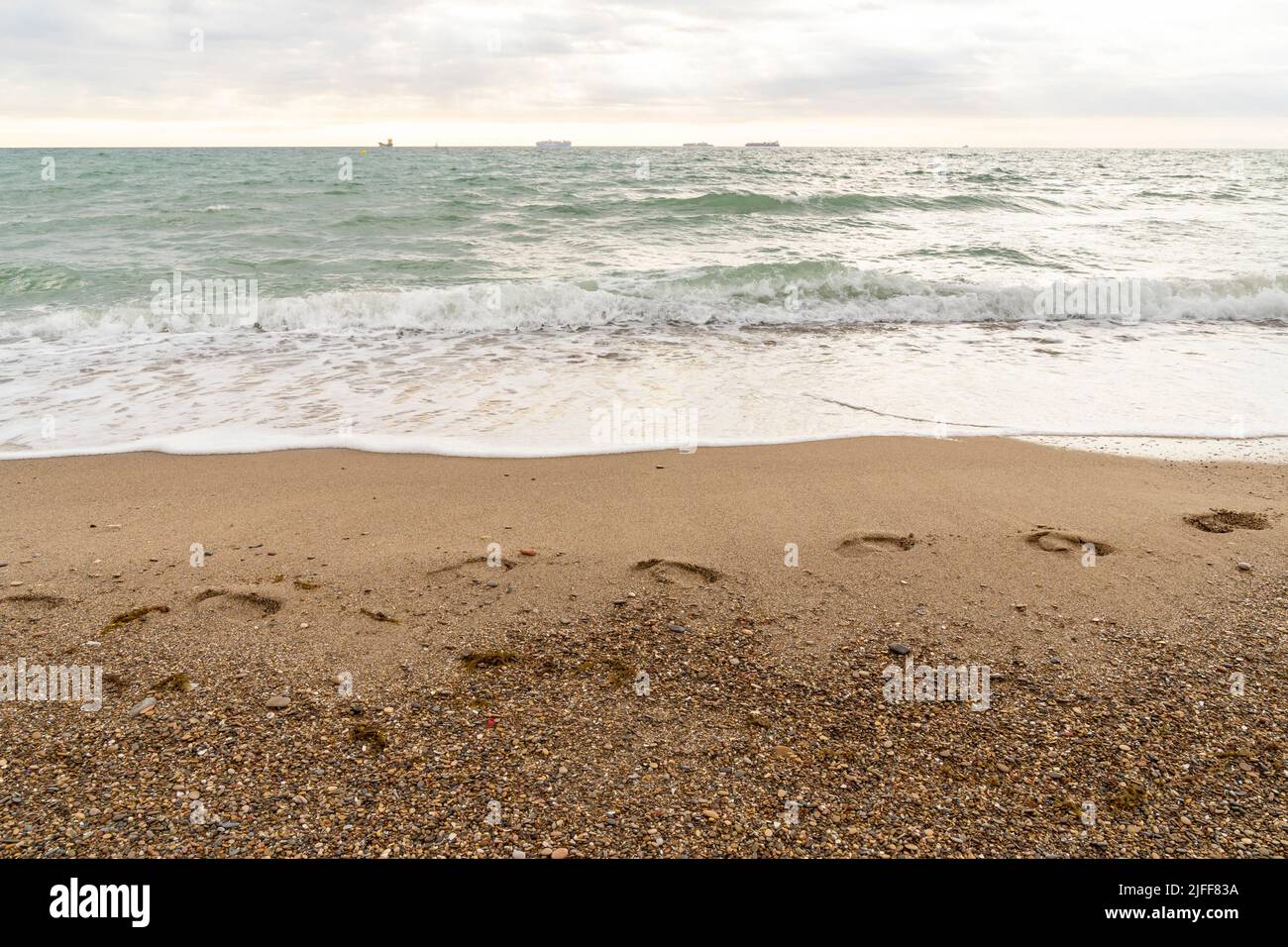 Valencia, Spain. 1st July, 2022. View of the El Saler Beach on a sunny day . The beaches of Valencia are one of the main tourist attractions of the city. (Credit Image: © Xisco Navarro/SOPA Images via ZUMA Press Wire) Stock Photo