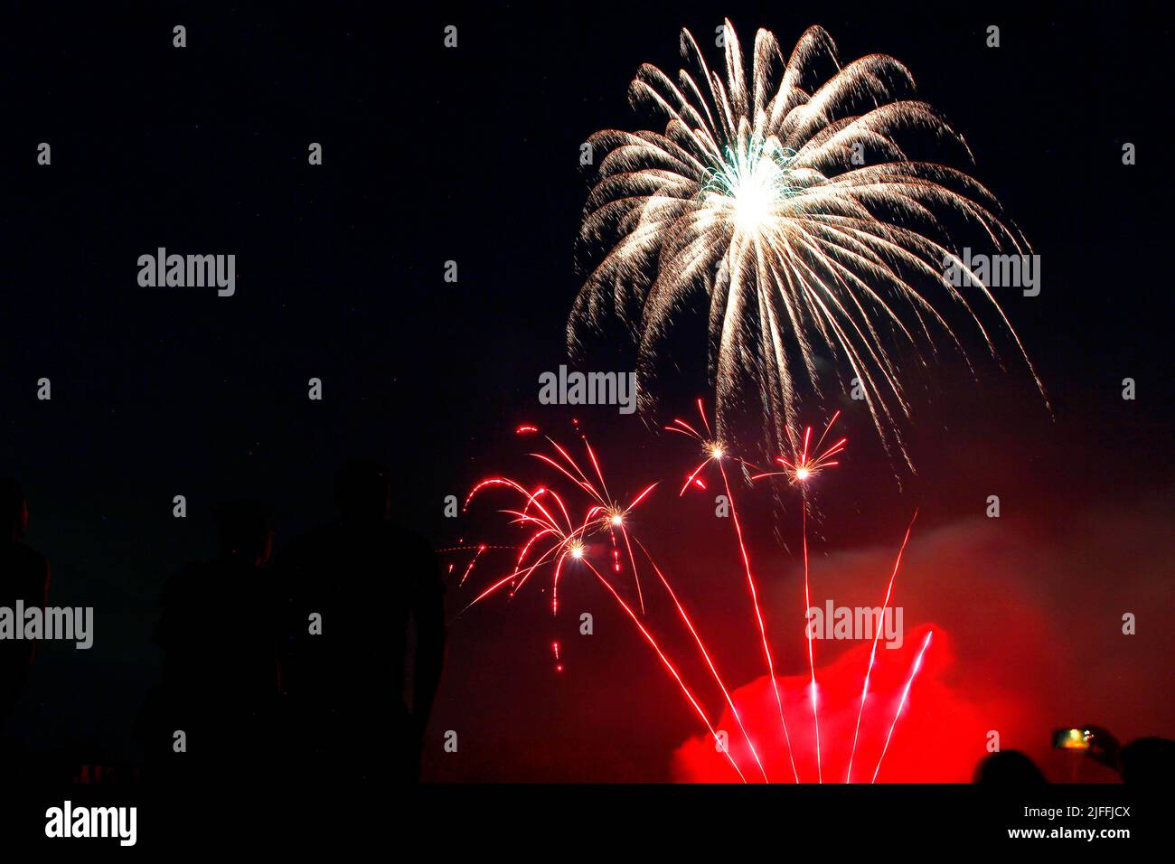 Fireworks display, Granville, Ohio July 1, 2022 Stock Photo Alamy