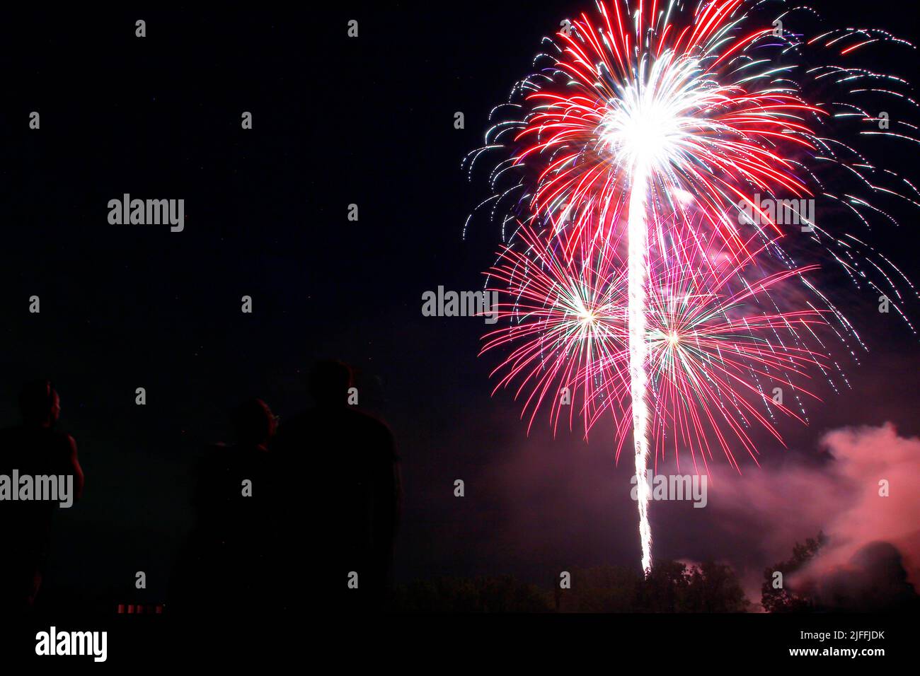 Fireworks display, Granville, Ohio July 1, 2022 Stock Photo Alamy