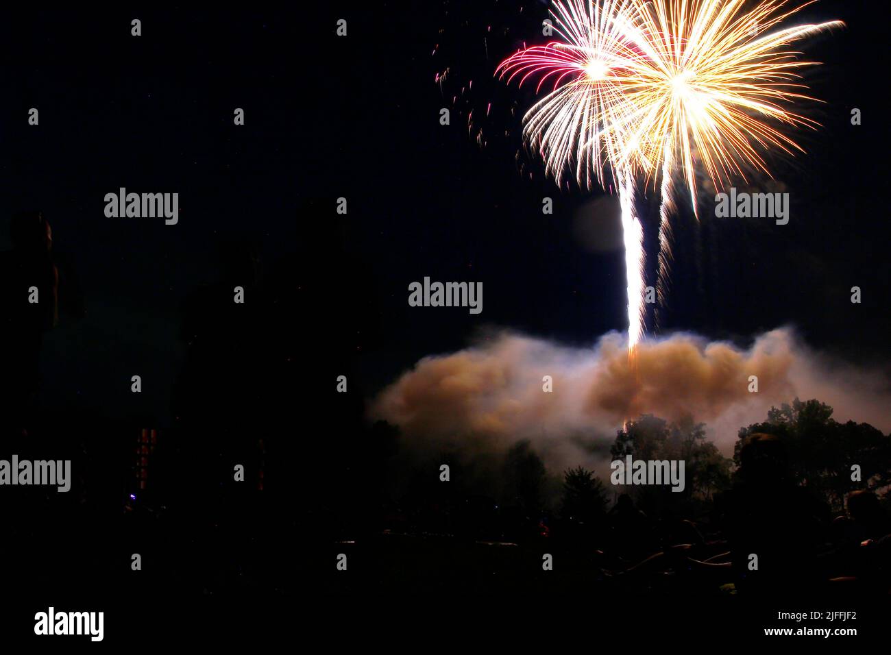 Fireworks display, Granville, Ohio July 1, 2022 Stock Photo Alamy
