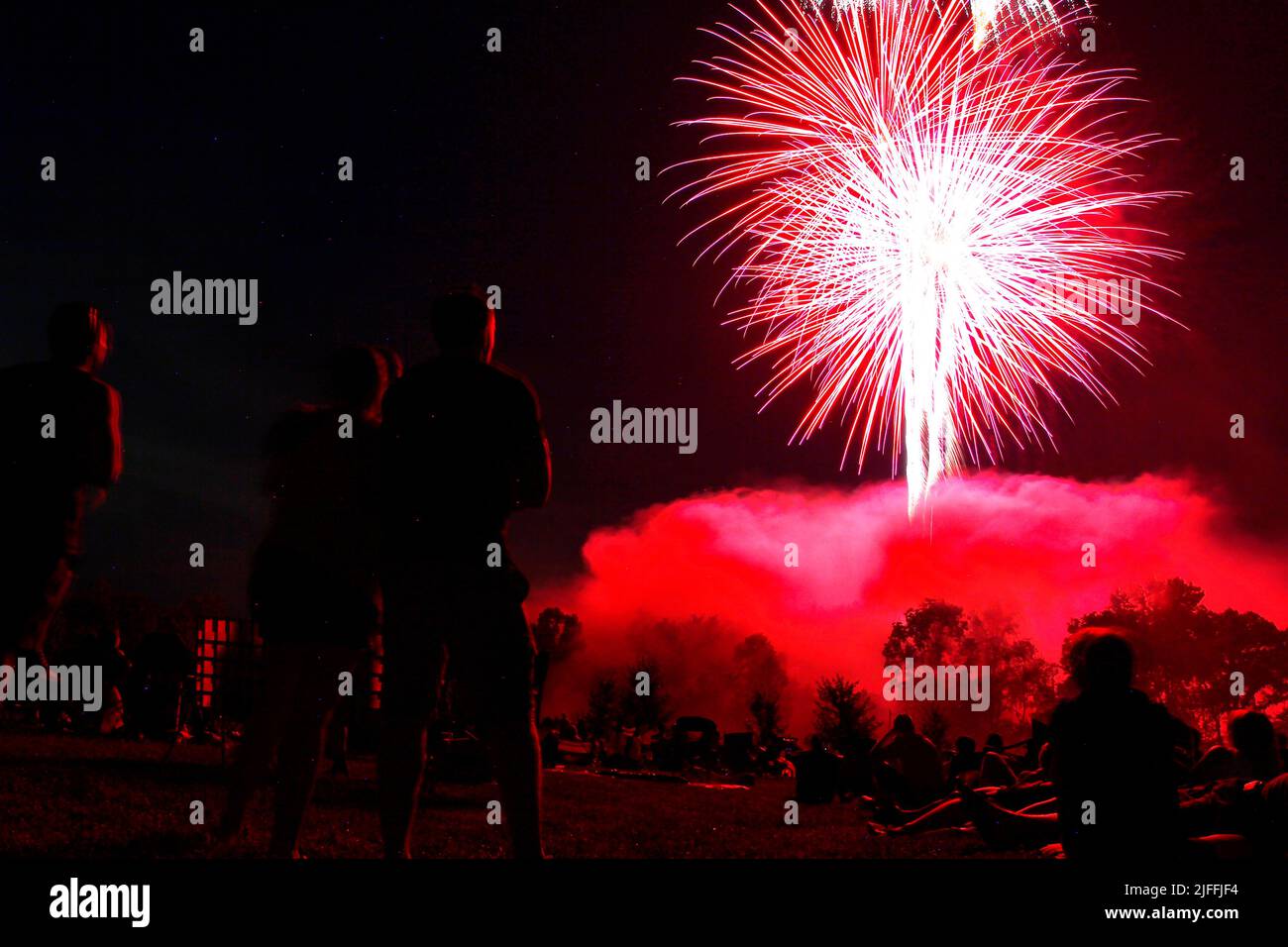 Fireworks display, Granville, Ohio July 1, 2022 Stock Photo Alamy
