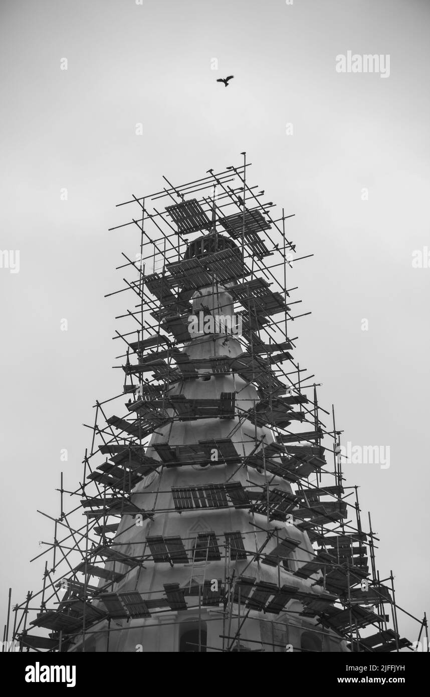Village restoration Black and White Stock Photos & Images - Alamy