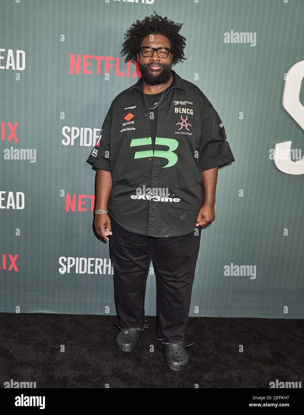 NEW YORK, NY, USA - JUNE 15, 2022: Questlove attends the New York Premiere of Netflix's 'Spiderhead' at the Paris Theater. Stock Photo