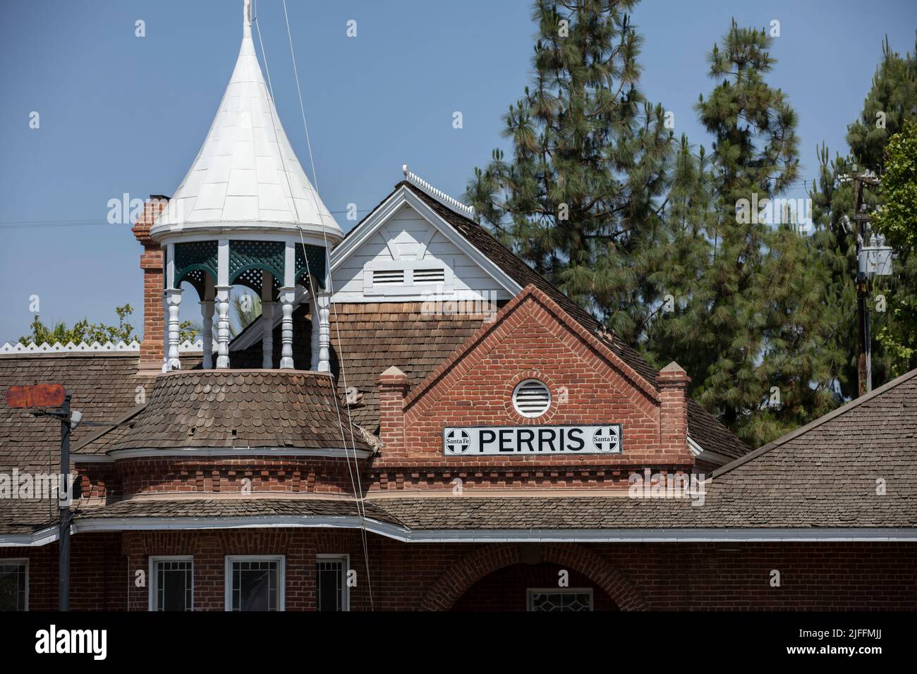 Perris, California, USA - June 6, 2022: Afternoon light shines on the
