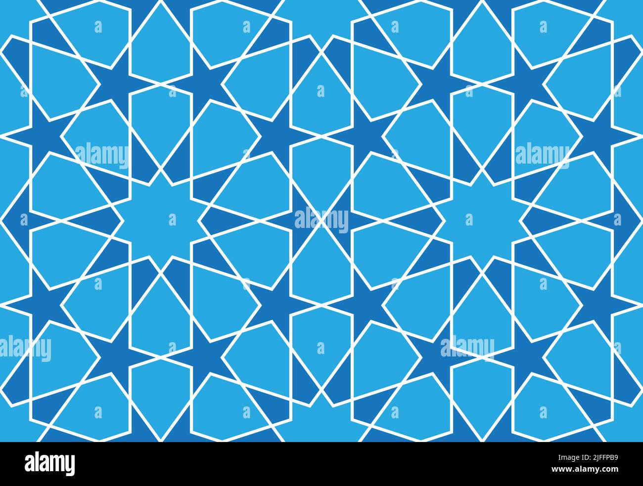 Arabic geometric seamless pattern. Vector illustration. Stock Vector