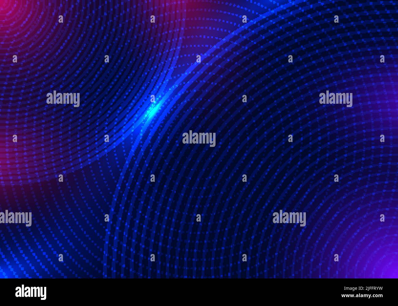 Abstract technology futuristic concept blue circles lines and dotted ...