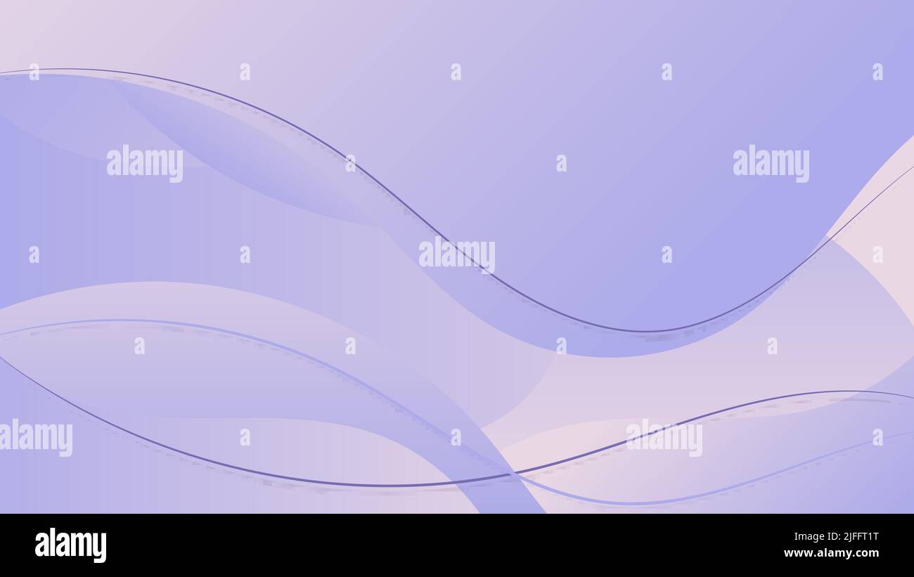 Abstract background blue wave shape layer with curved lines decoration. Vector illustration Stock Vector