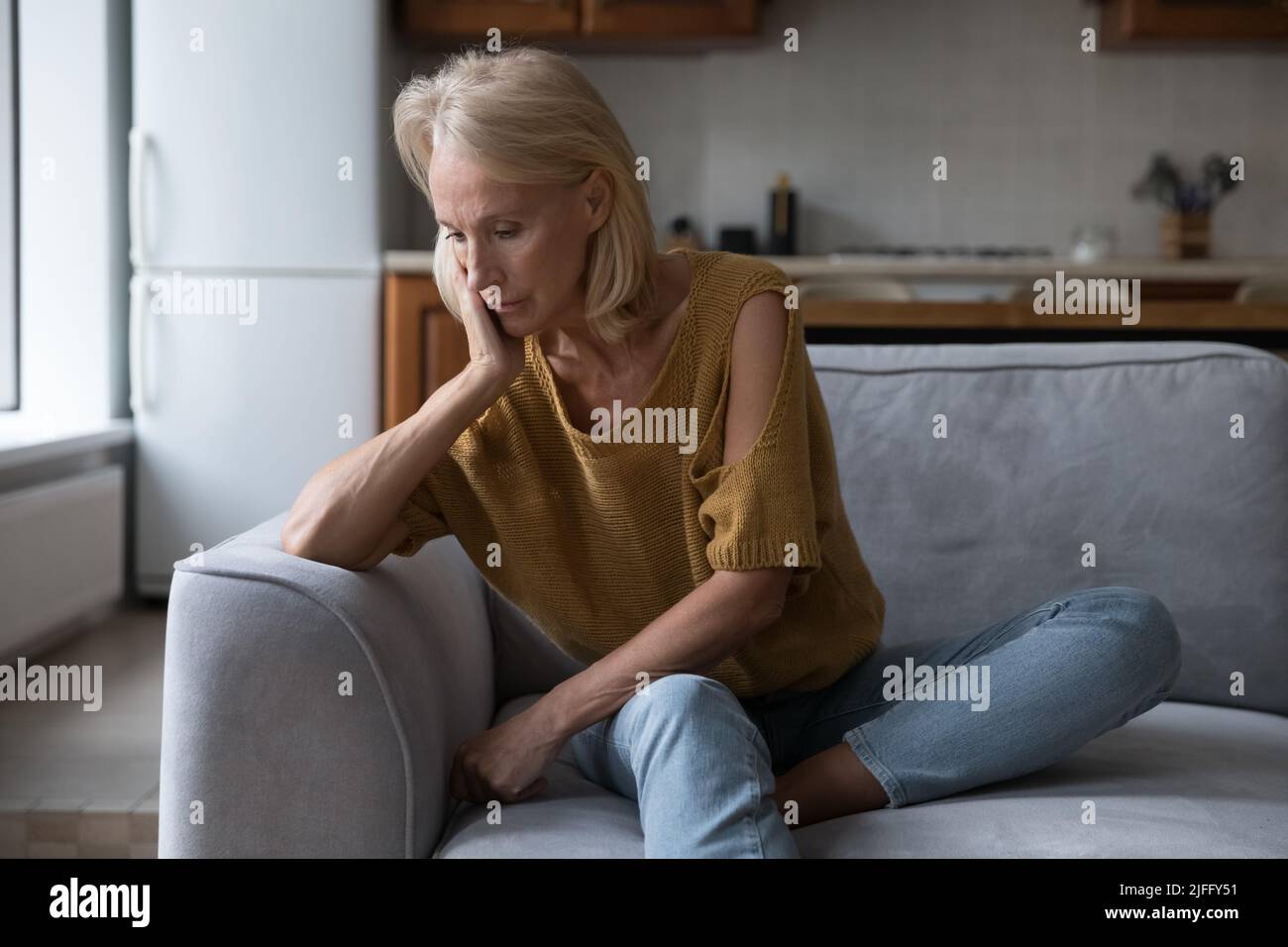 Desperate older woman hi-res stock photography and images - Alamy