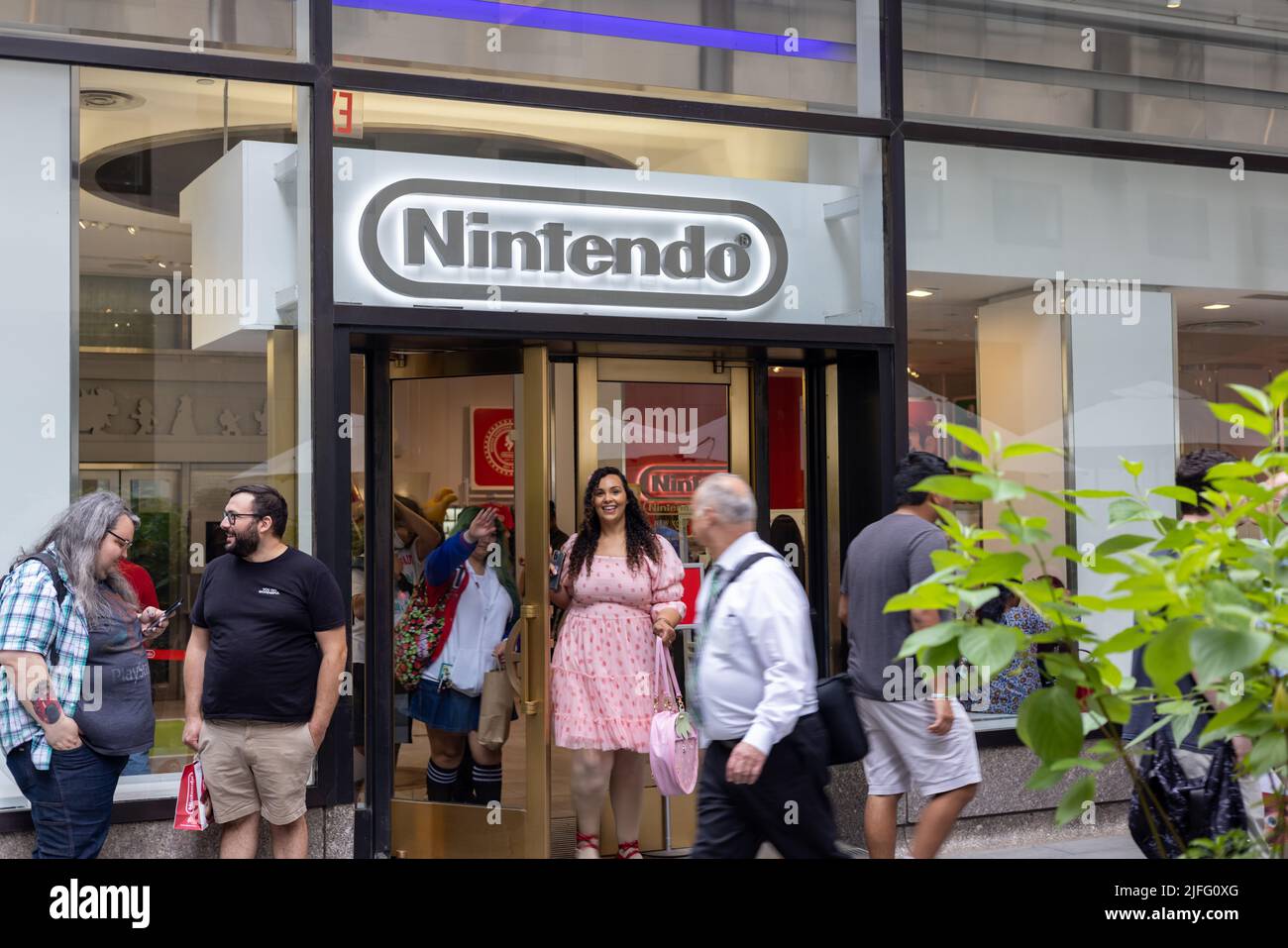 Photos of the Nintendo NY store Nintendo Switch Launch Event and
