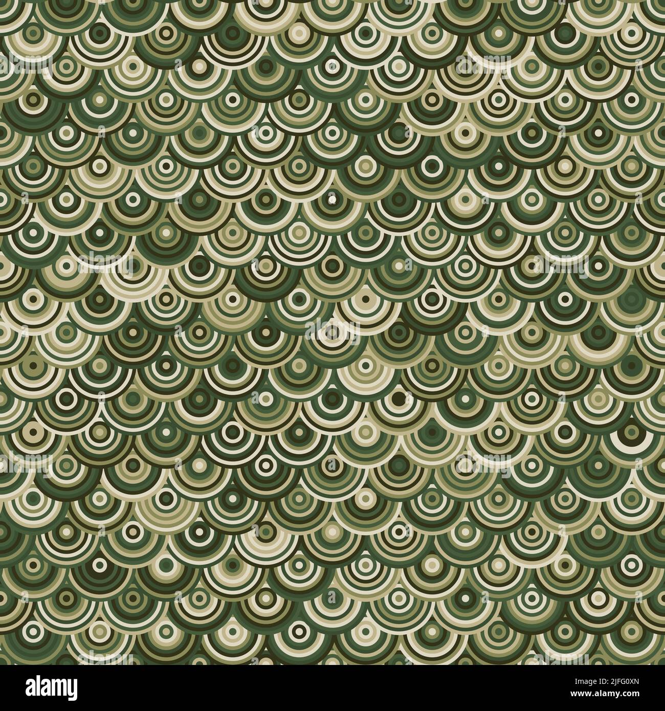 Vector olive and tan repeating texture print of snake skin seamless pattern Stock Vector