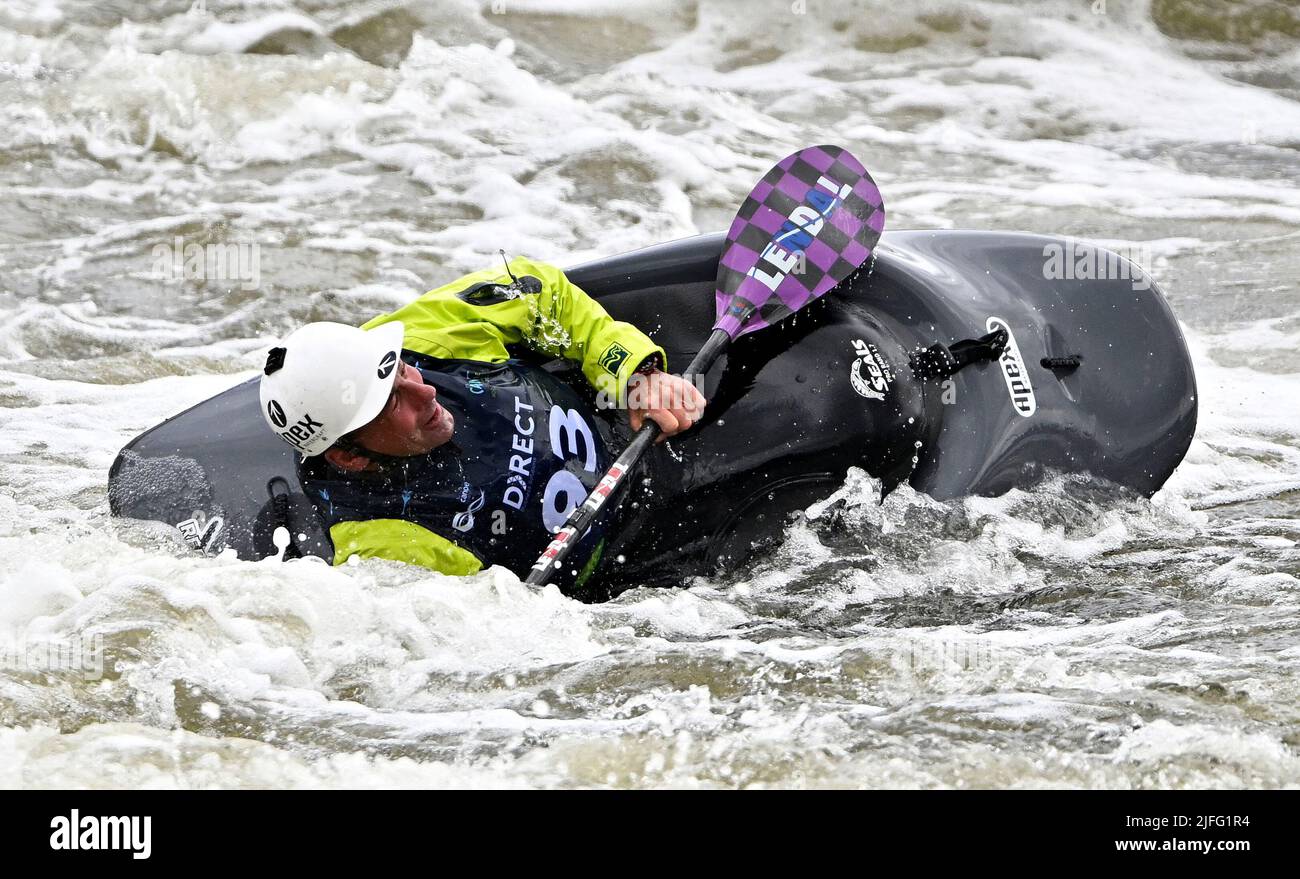 Nottingham, United Kingdom. 02nd July, 2022. The ICF 2022 canoe