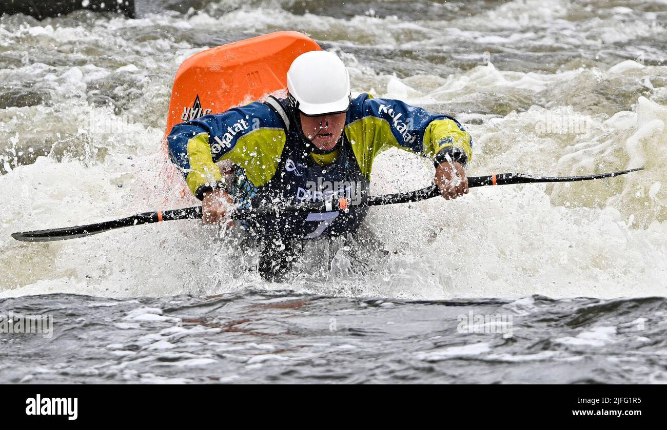 Nottingham, United Kingdom. 02nd July, 2022. The ICF 2022 canoe