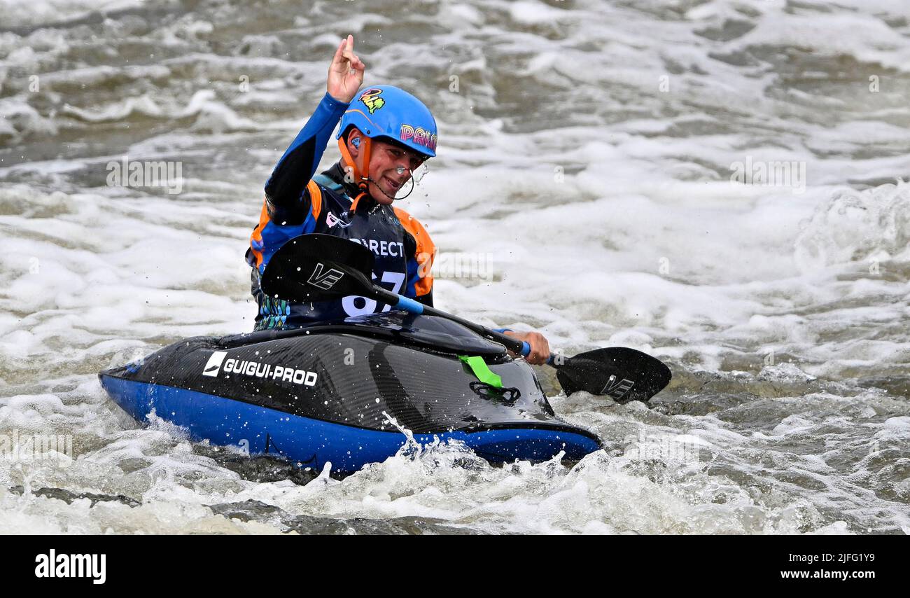 Nottingham, United Kingdom. 02nd July, 2022. The ICF 2022 canoe