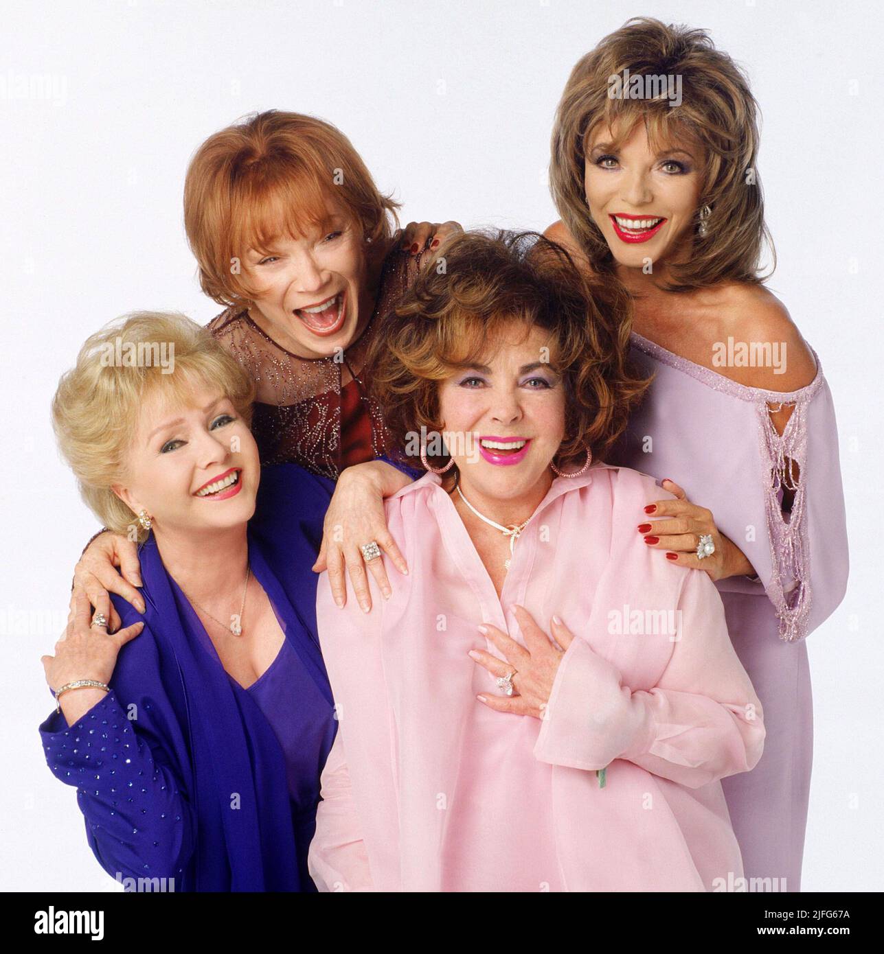 ELIZABETH TAYLOR, SHIRLEY MACLAINE, JOAN COLLINS and DEBBIE REYNOLDS in THESE OLD BROADS (2001), directed by MATTHEW DIAMOND. Credit: COLUMBIA TRISTAR TELEVISION / Album Stock Photo